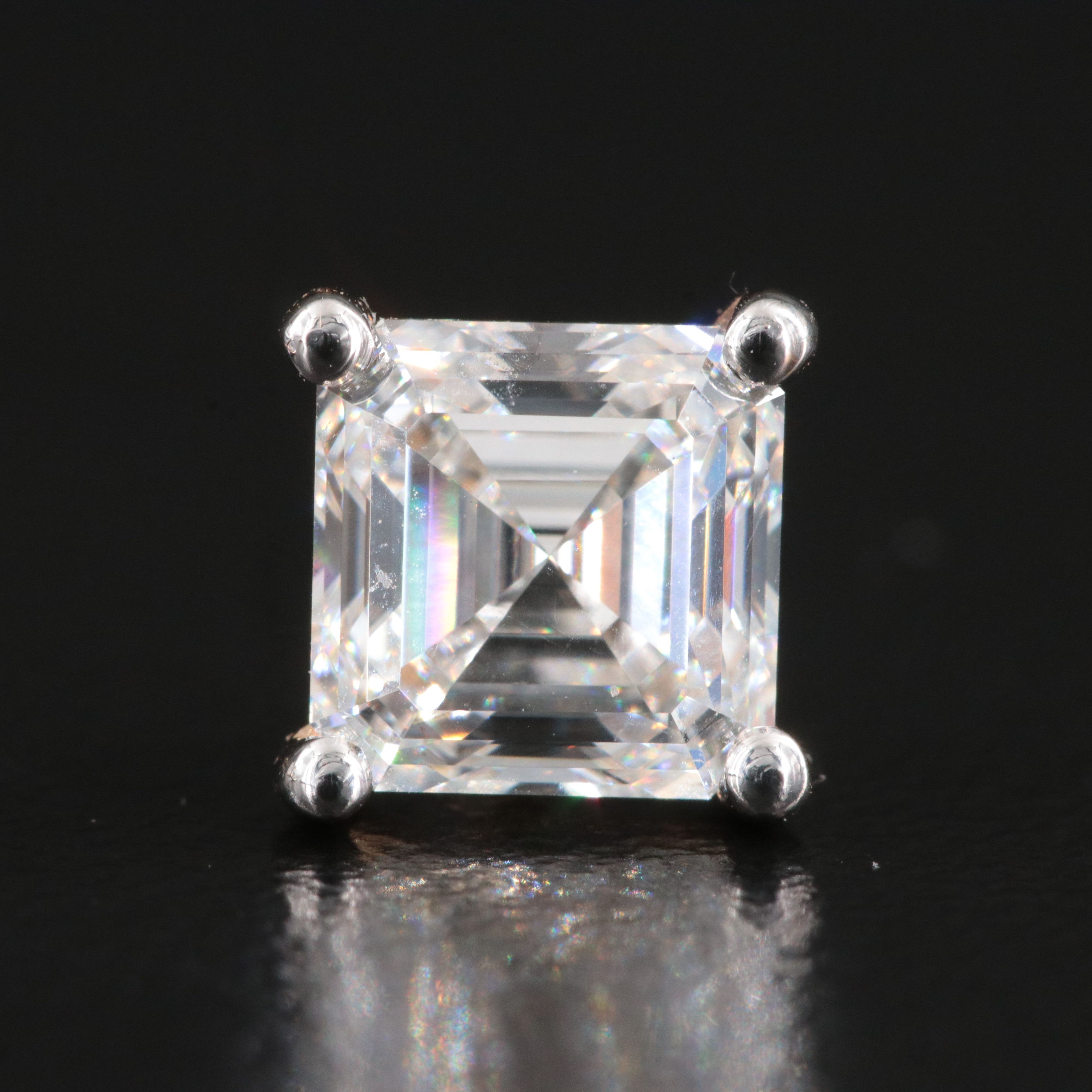 14K 2.92 CTW Lab Grown Diamond Stud Earrings with IGI Reports