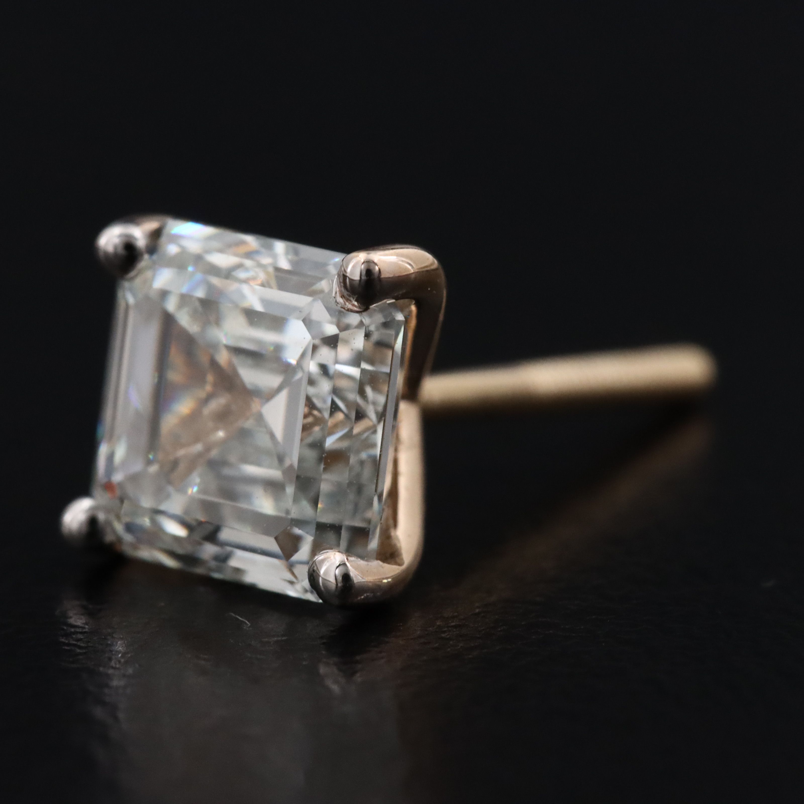 14K 4.18 CTW Lab Grown Diamond Stud Earrings with IGI Report