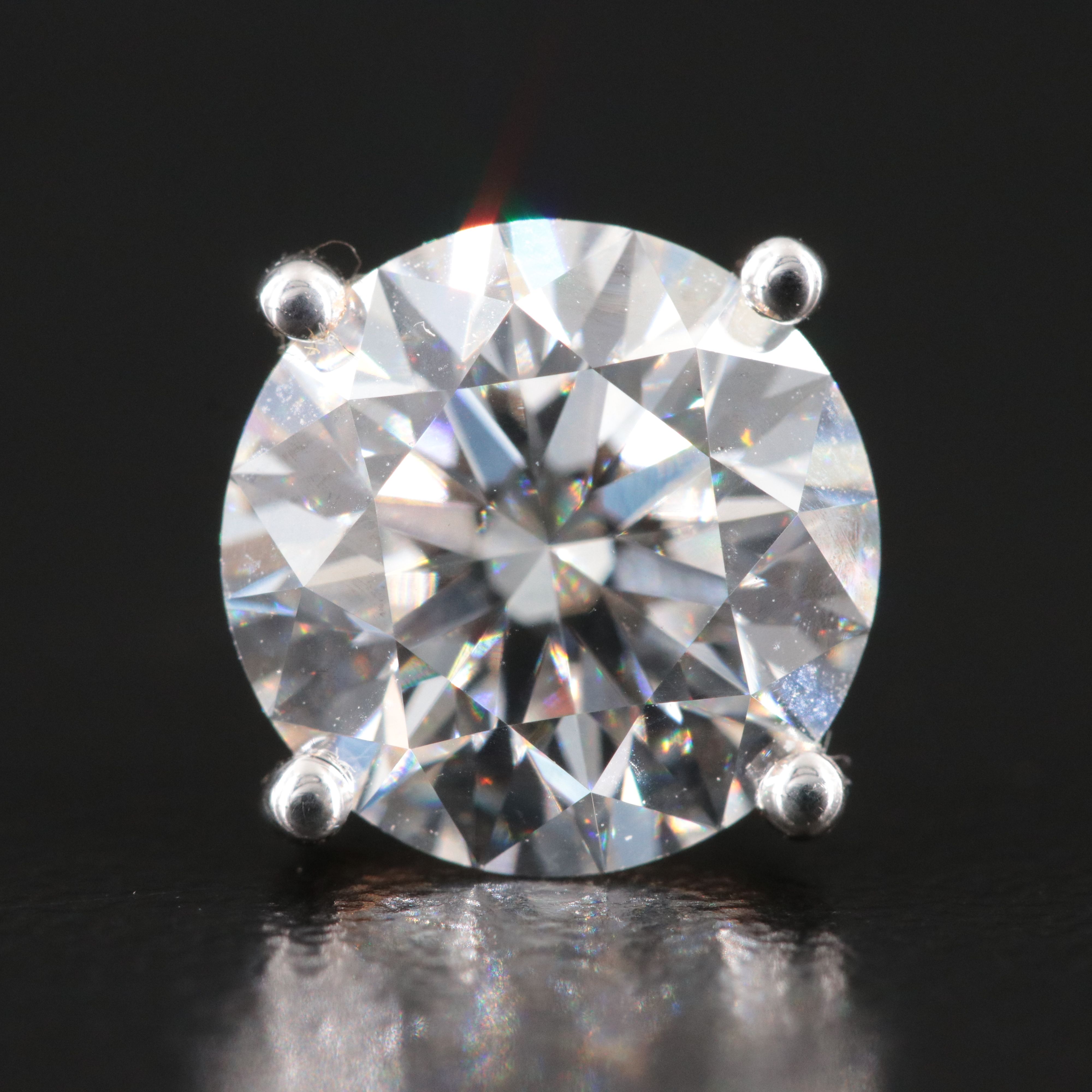 14K 5.06 CTW Lab Grown Diamond Stud Earrings with IGI Reports