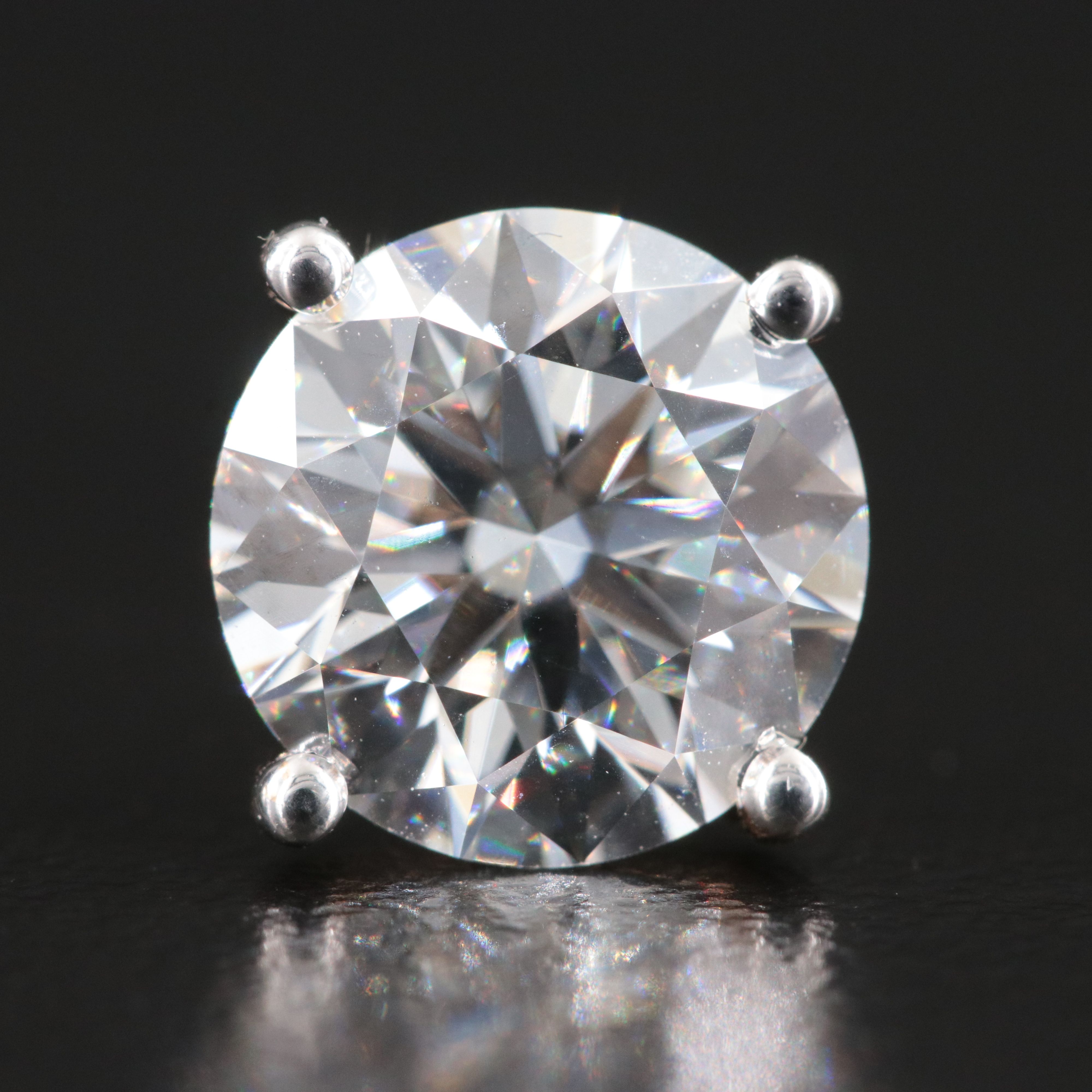 14K 5.06 CTW Lab Grown Diamond Stud Earrings with IGI Reports