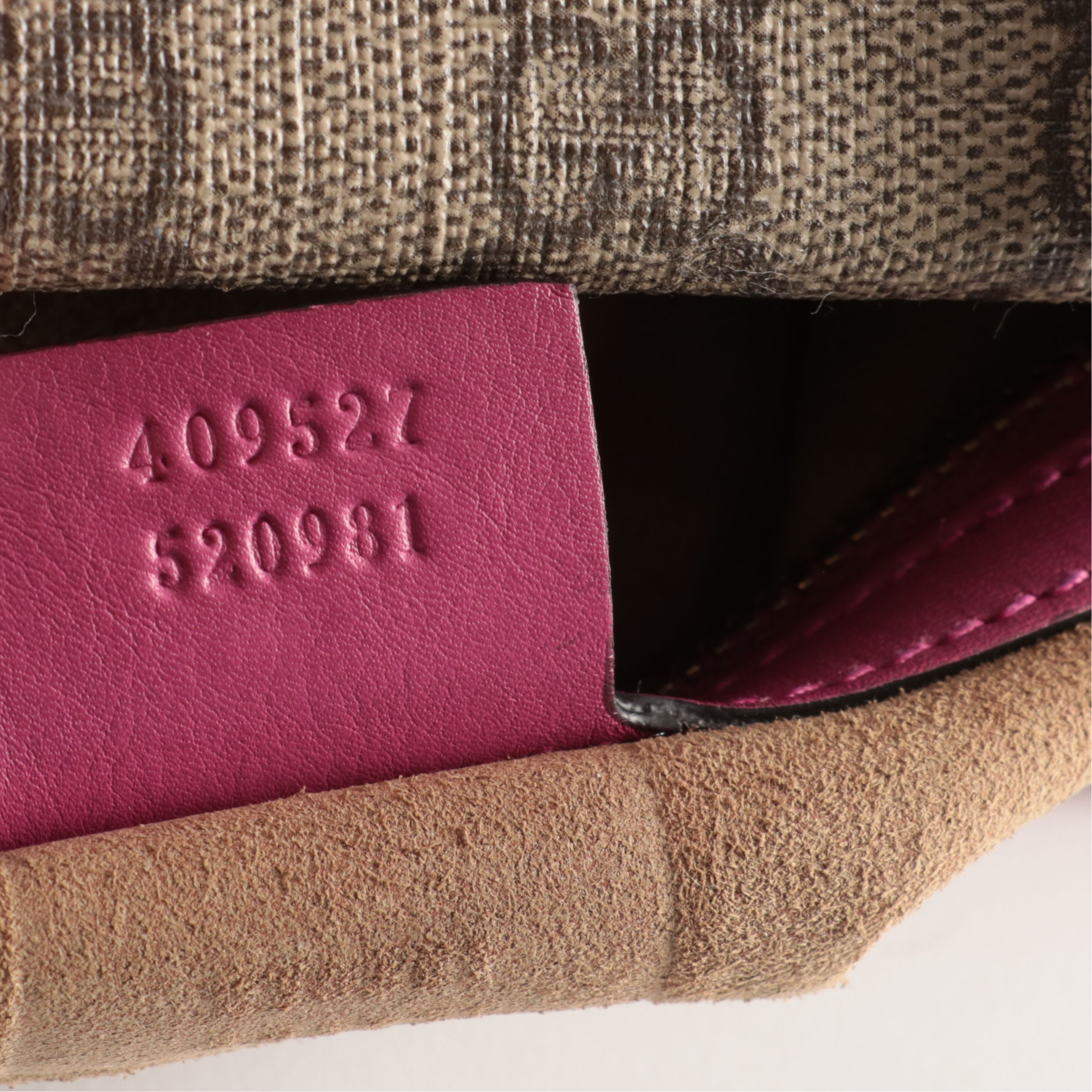 Gucci GG Supreme Monogram Moon Calfskin Boston Bag