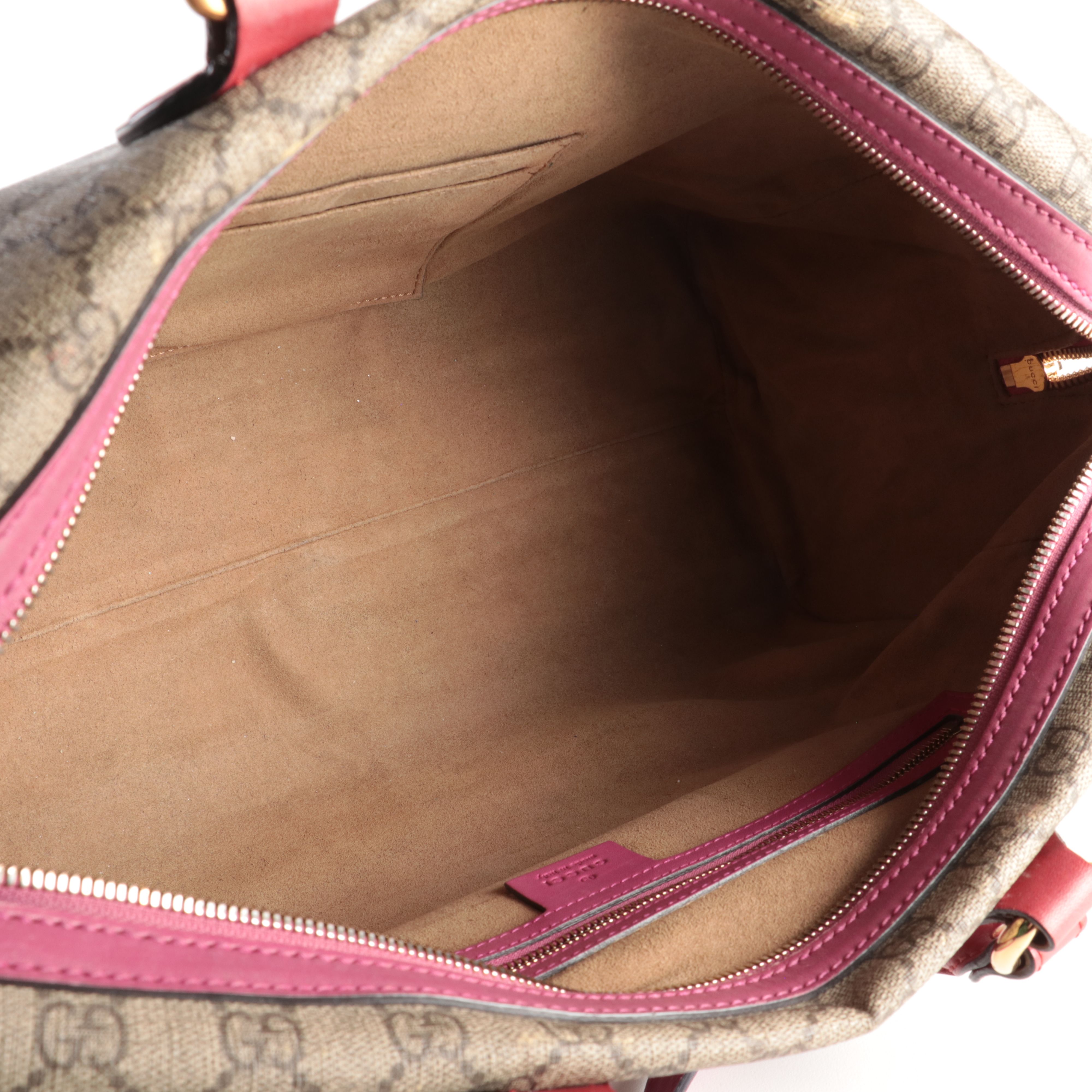 Gucci GG Supreme Monogram Moon Calfskin Boston Bag