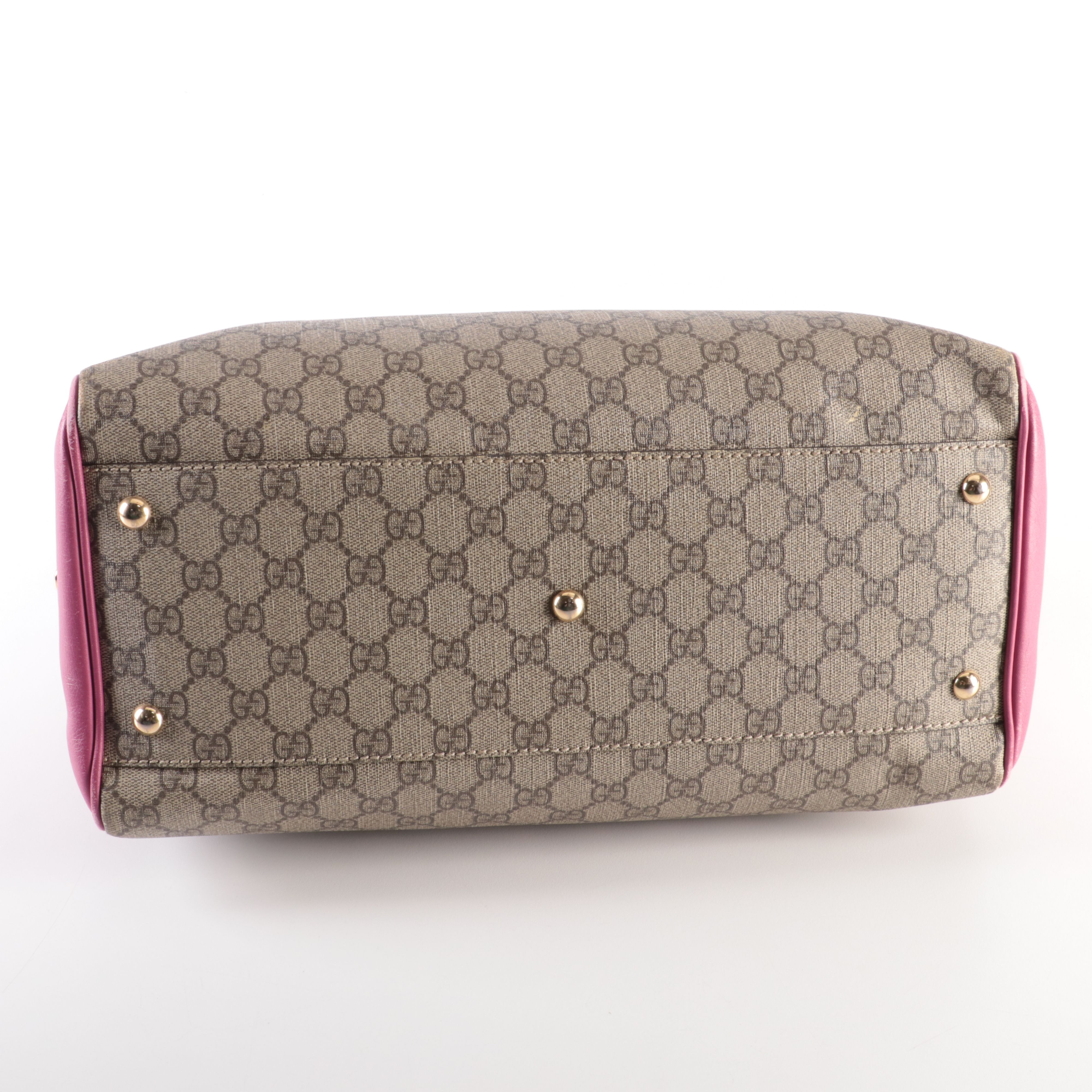 Gucci GG Supreme Monogram Moon Calfskin Boston Bag