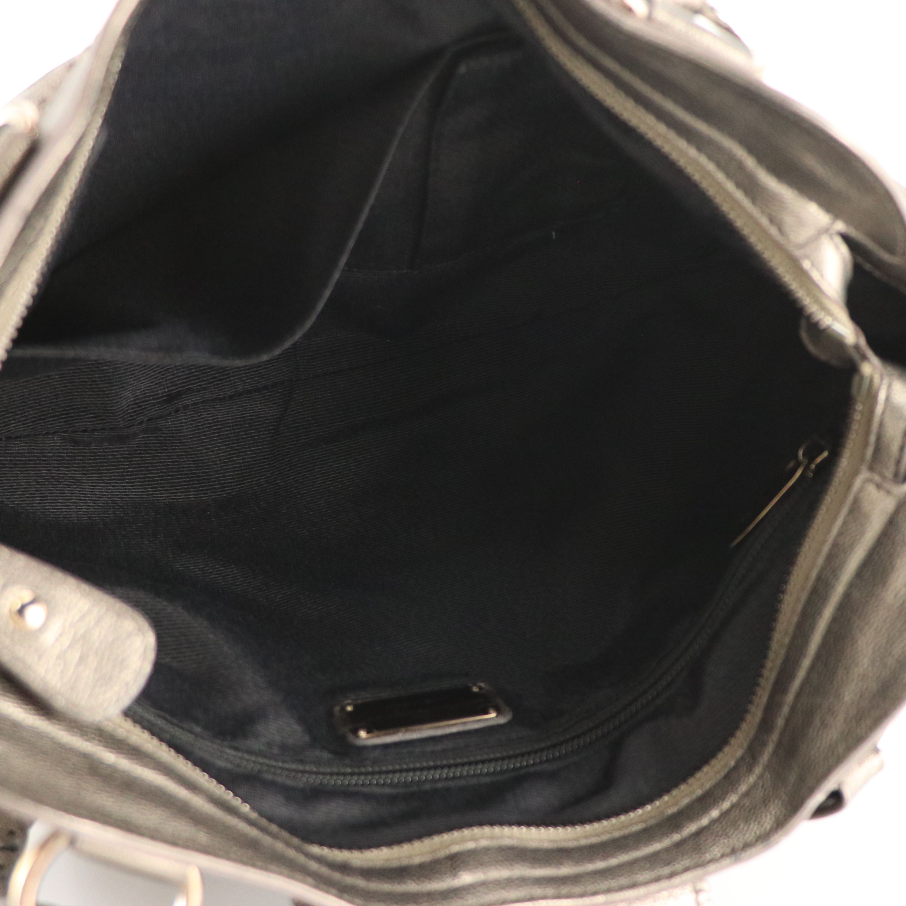 Salvatore Ferragamo Marisa Satchel in Flower Perforated Metallic Leather