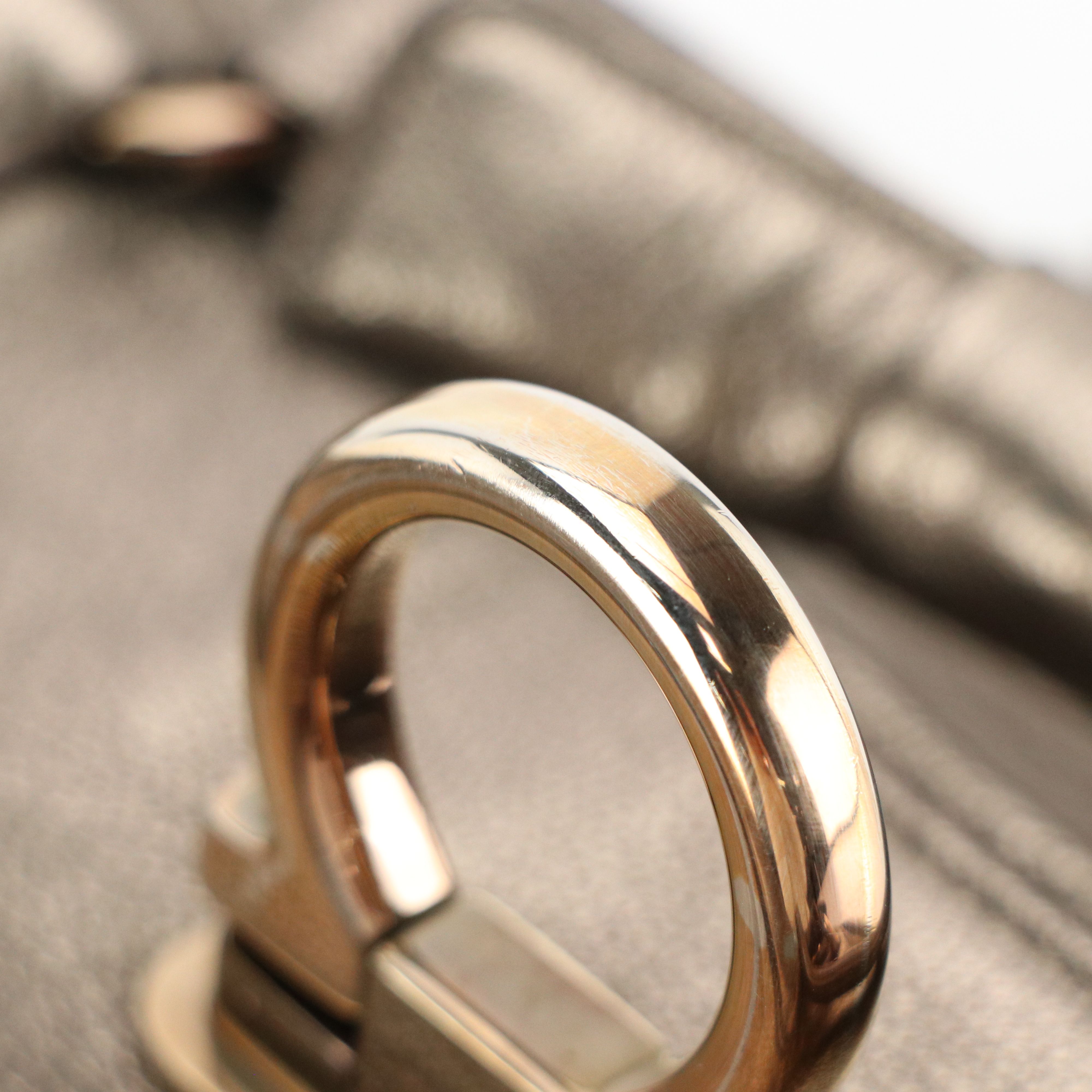 Salvatore Ferragamo Marisa Satchel in Flower Perforated Metallic Leather