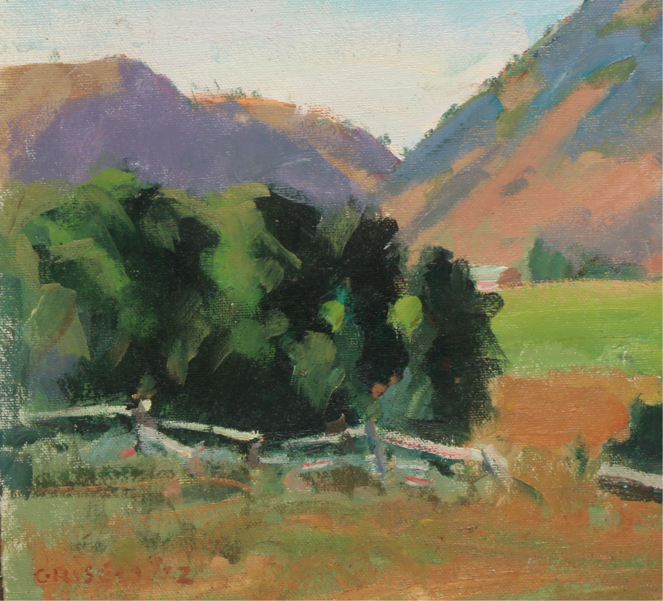 Susan Grisell Mountain Landscape Oil Painting