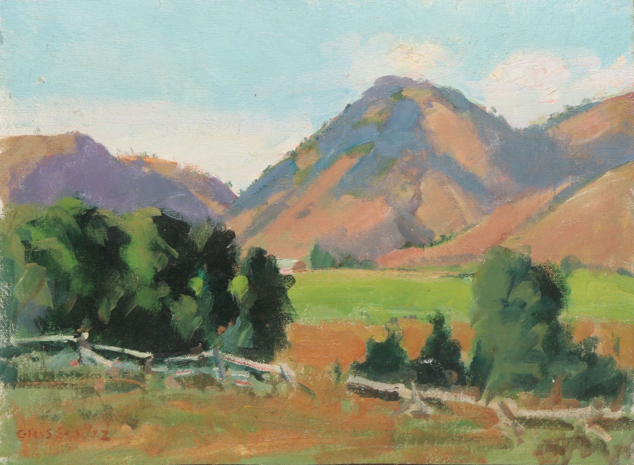 Susan Grisell Mountain Landscape Oil Painting