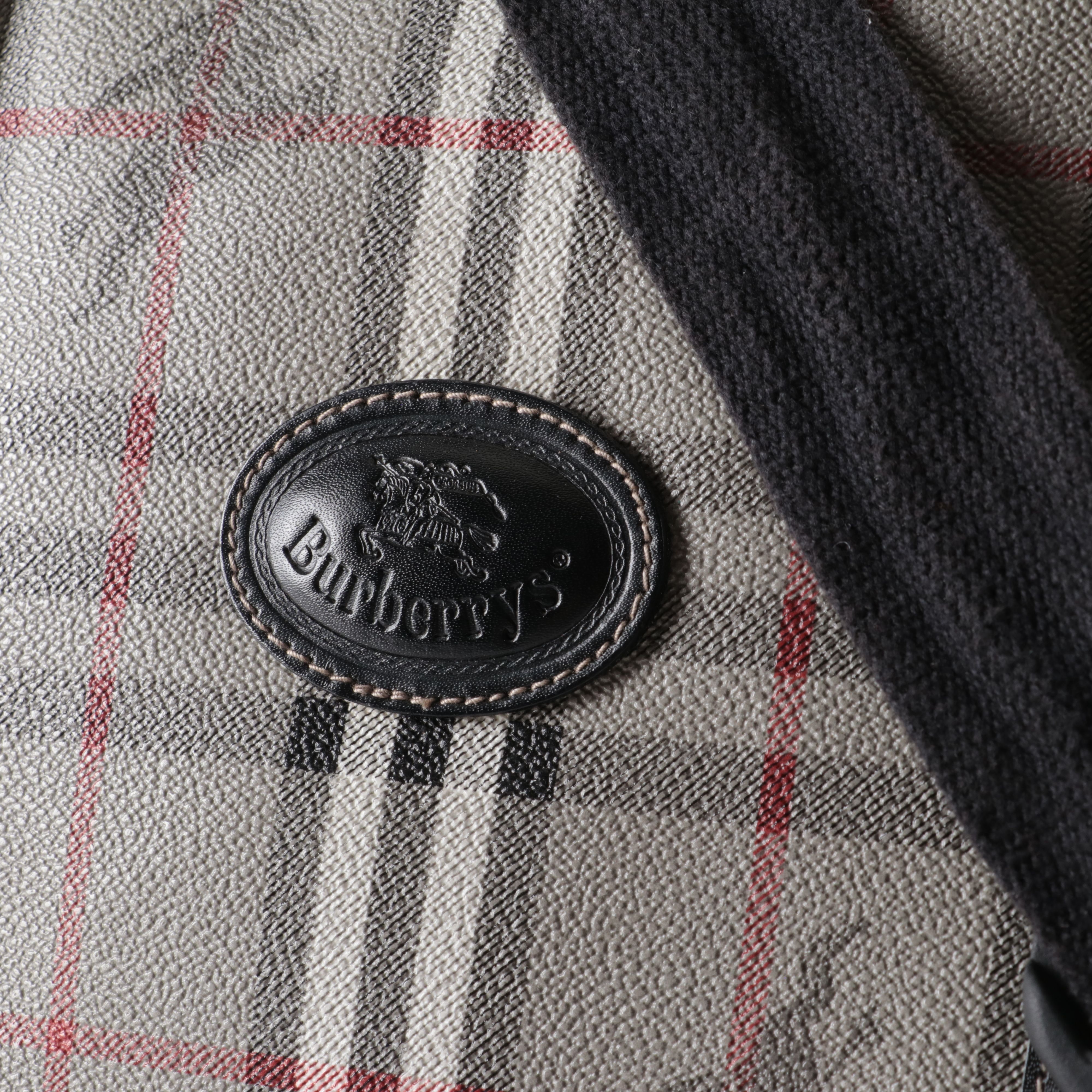 Burberrys Nova Check PVC Boston Bag