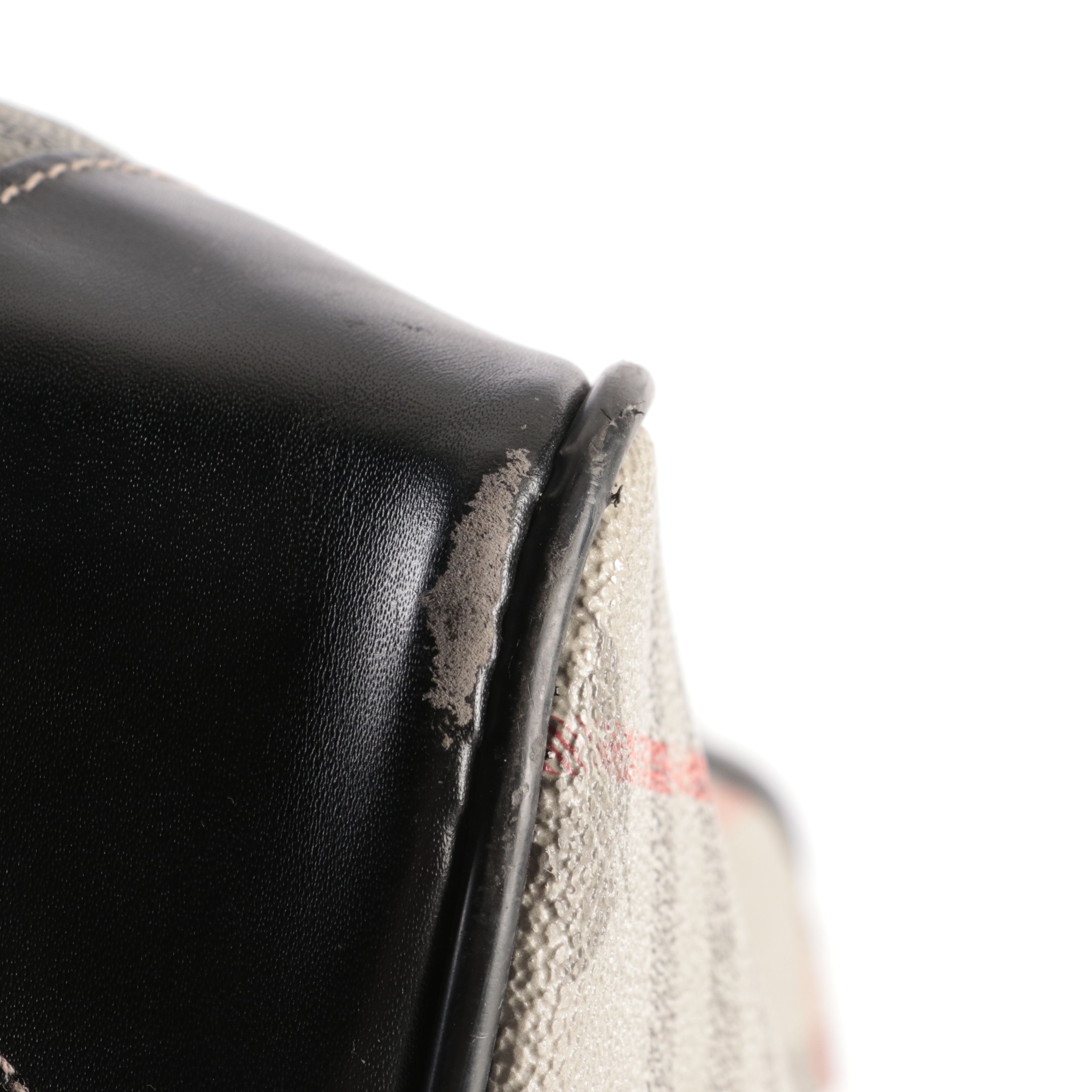 Burberrys Nova Check PVC Boston Bag