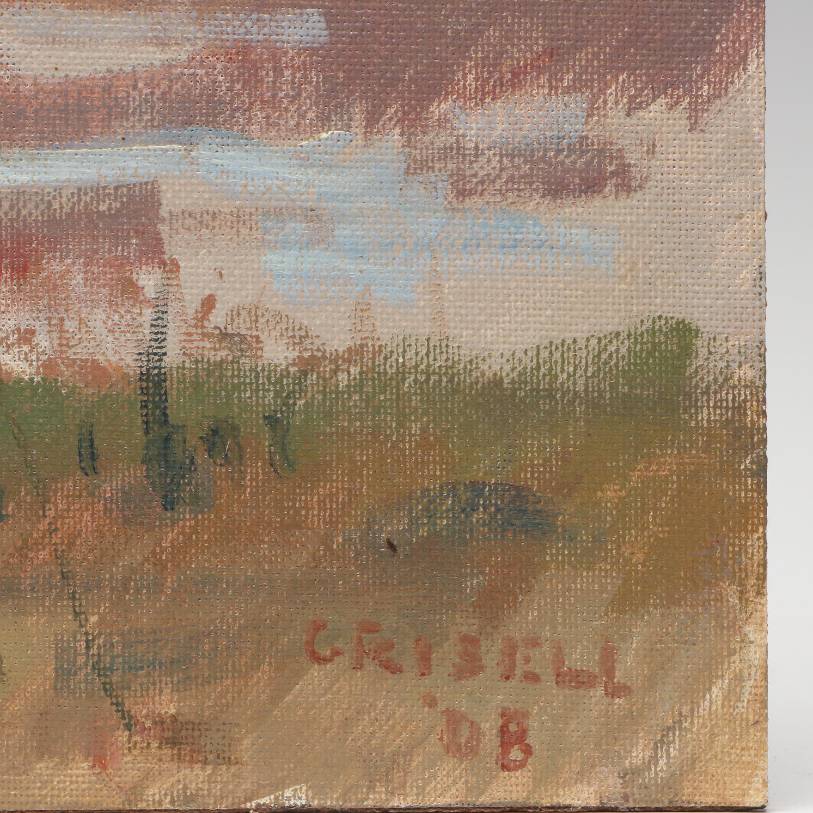 Susan Grisell Aquatic Landscape Oil Painting "Florida Wetland," 2008