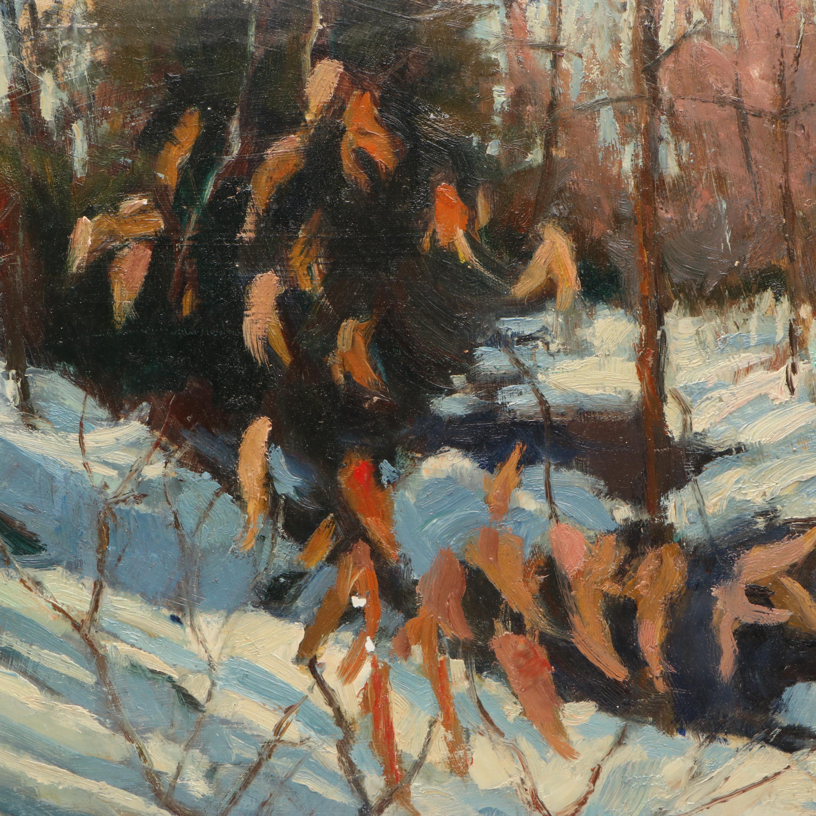 Susan Grisell Winter Landscape Oil Painting