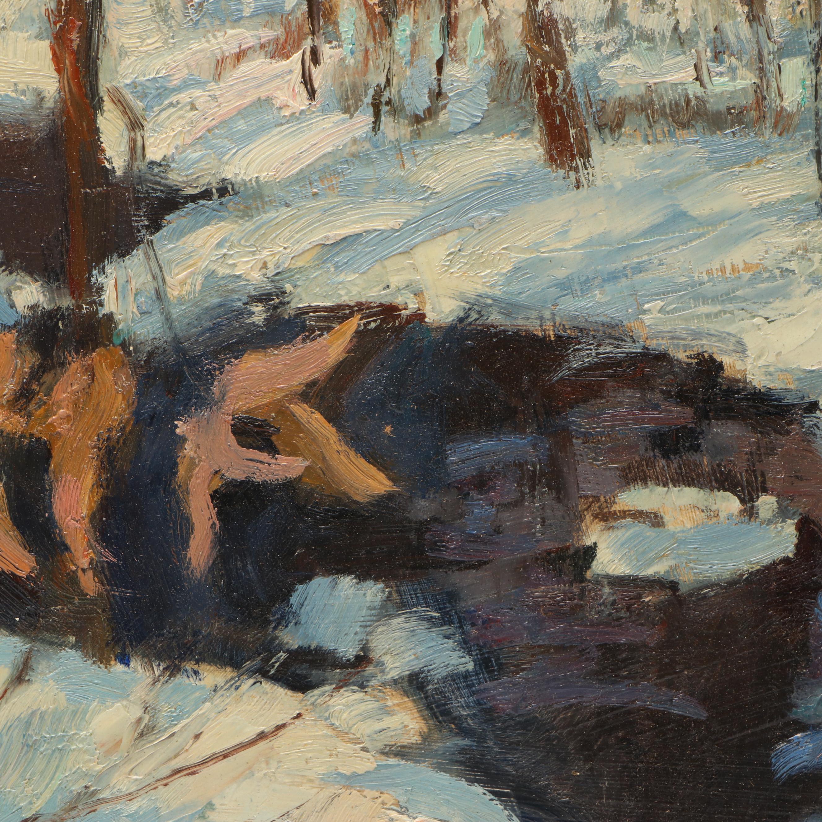 Susan Grisell Winter Landscape Oil Painting