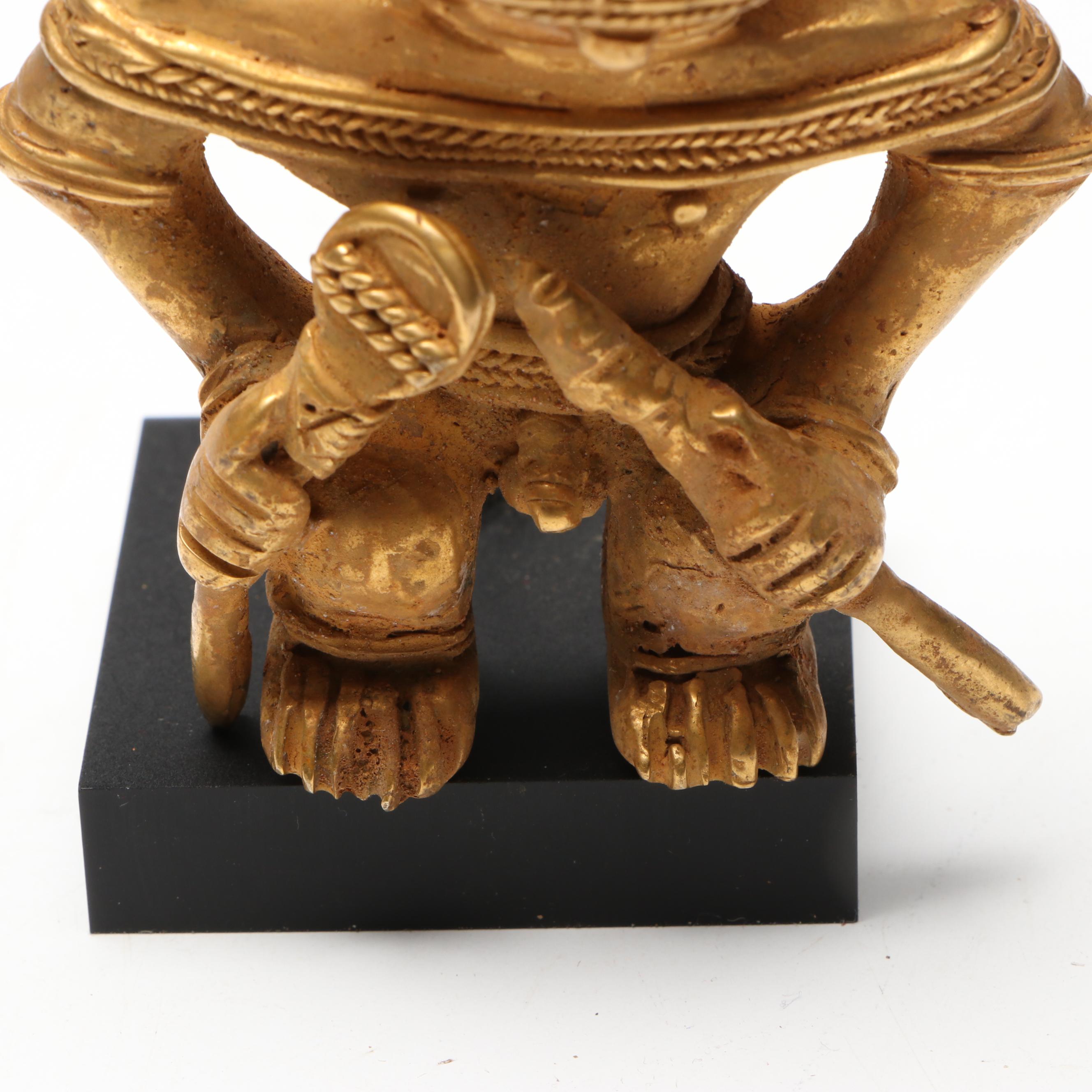 Tairona-Style Figure Pendant with Stand, 20th Century