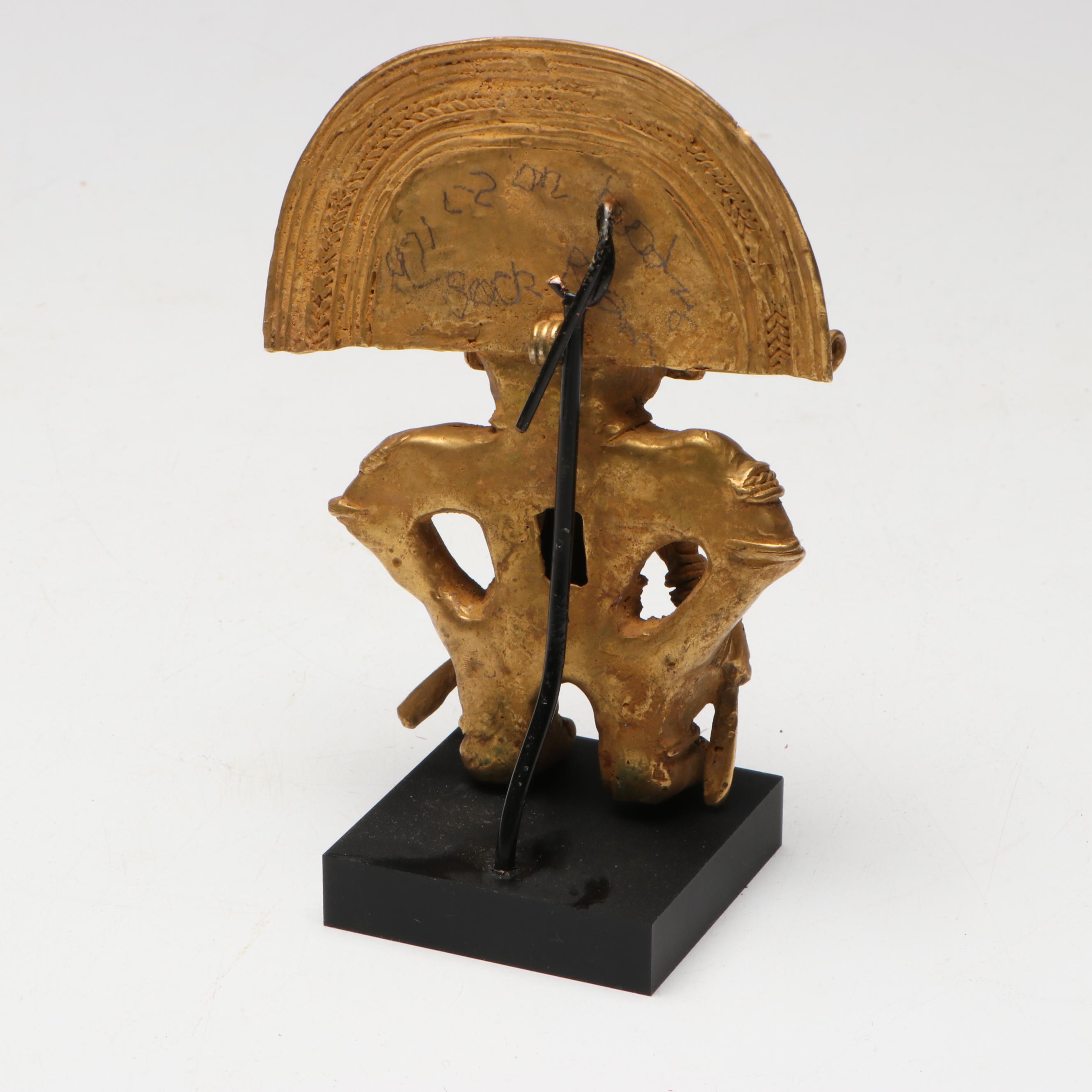 Tairona-Style Figure Pendant with Stand, 20th Century