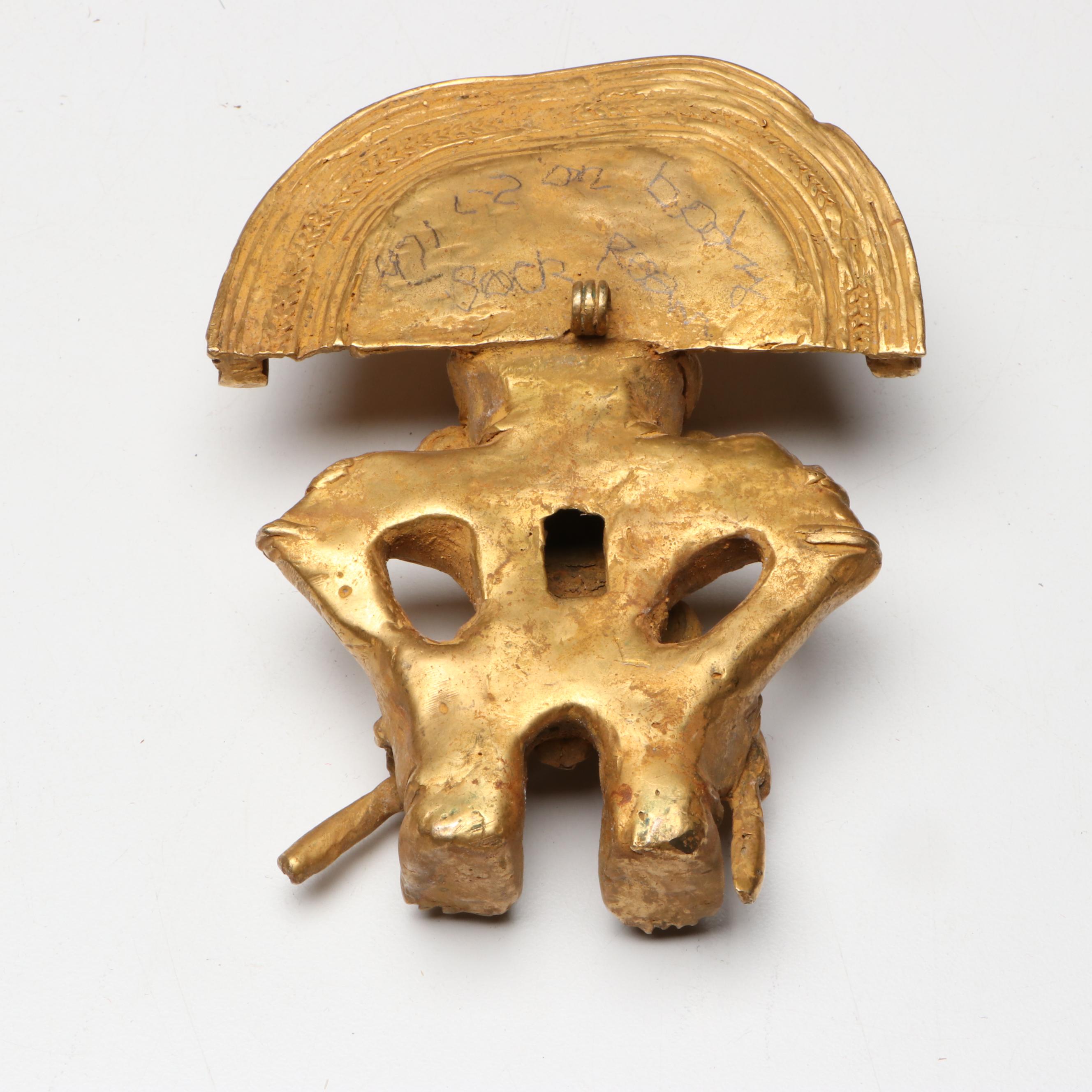 Tairona-Style Figure Pendant with Stand, 20th Century