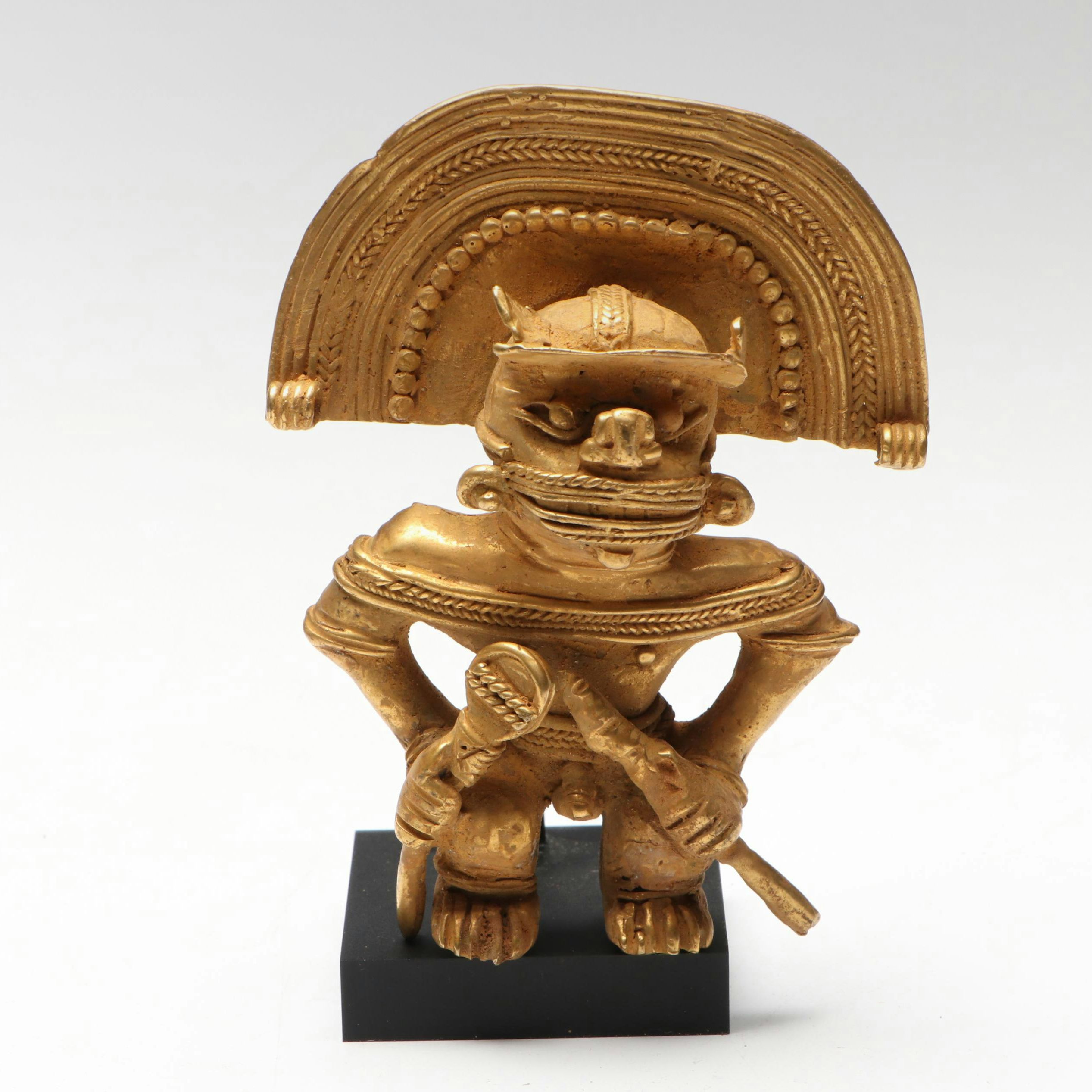 Tairona-Style Figure Pendant with Stand, 20th Century
