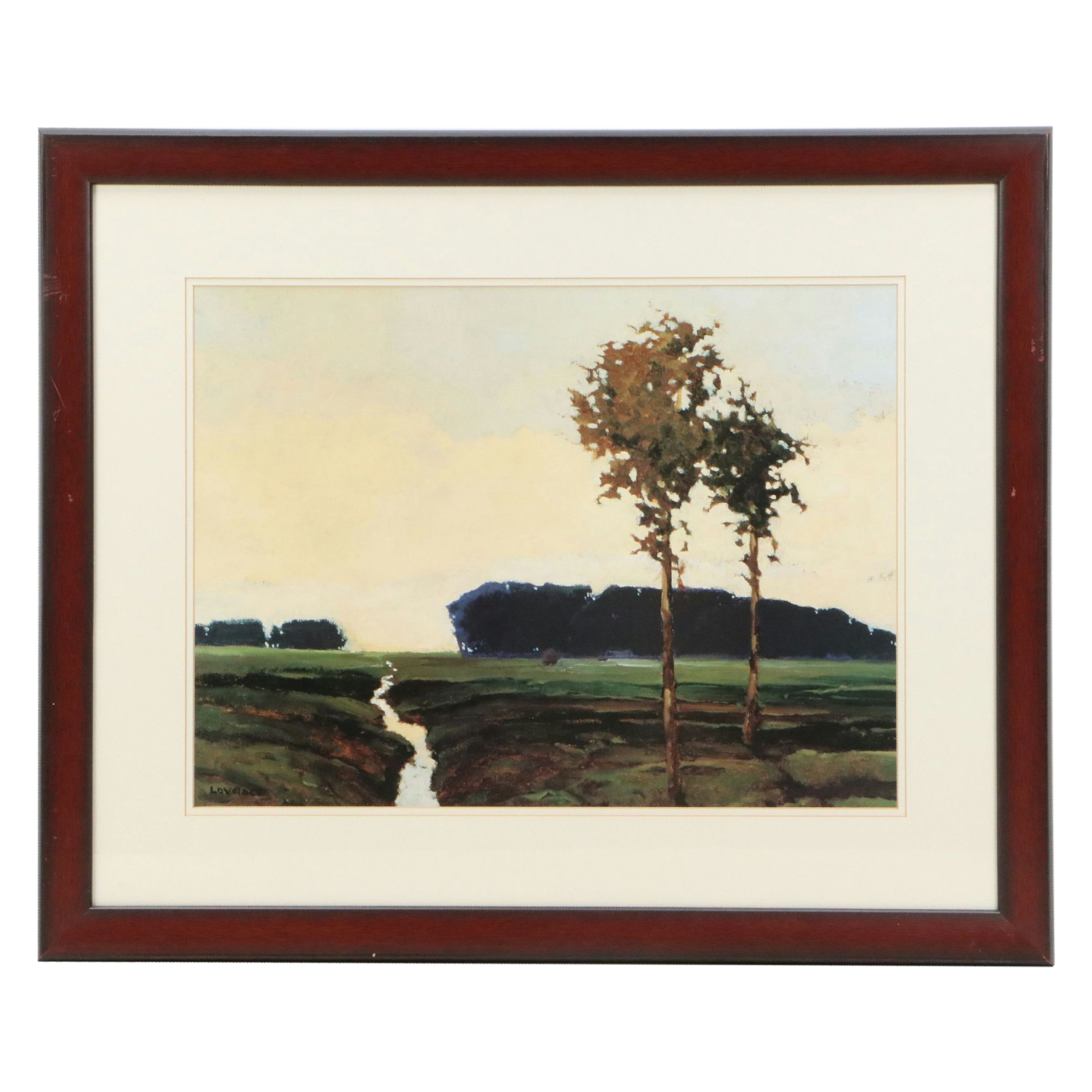 Offset Lithograph After Kent Lovelace "Madison Valley, September"