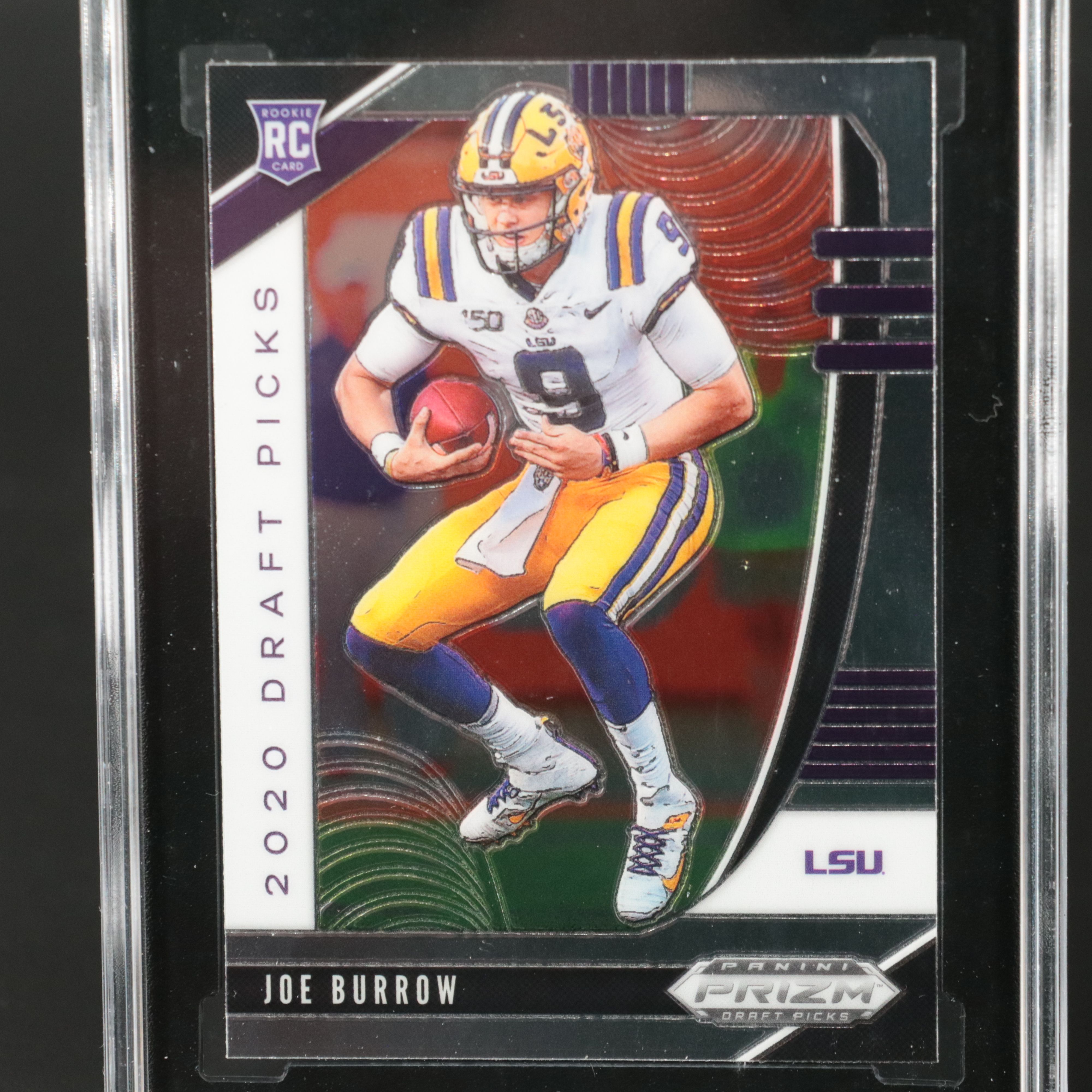 2020 Prizm Draft Picks Joe Burrow Rookie Football Card Graded SGC 10