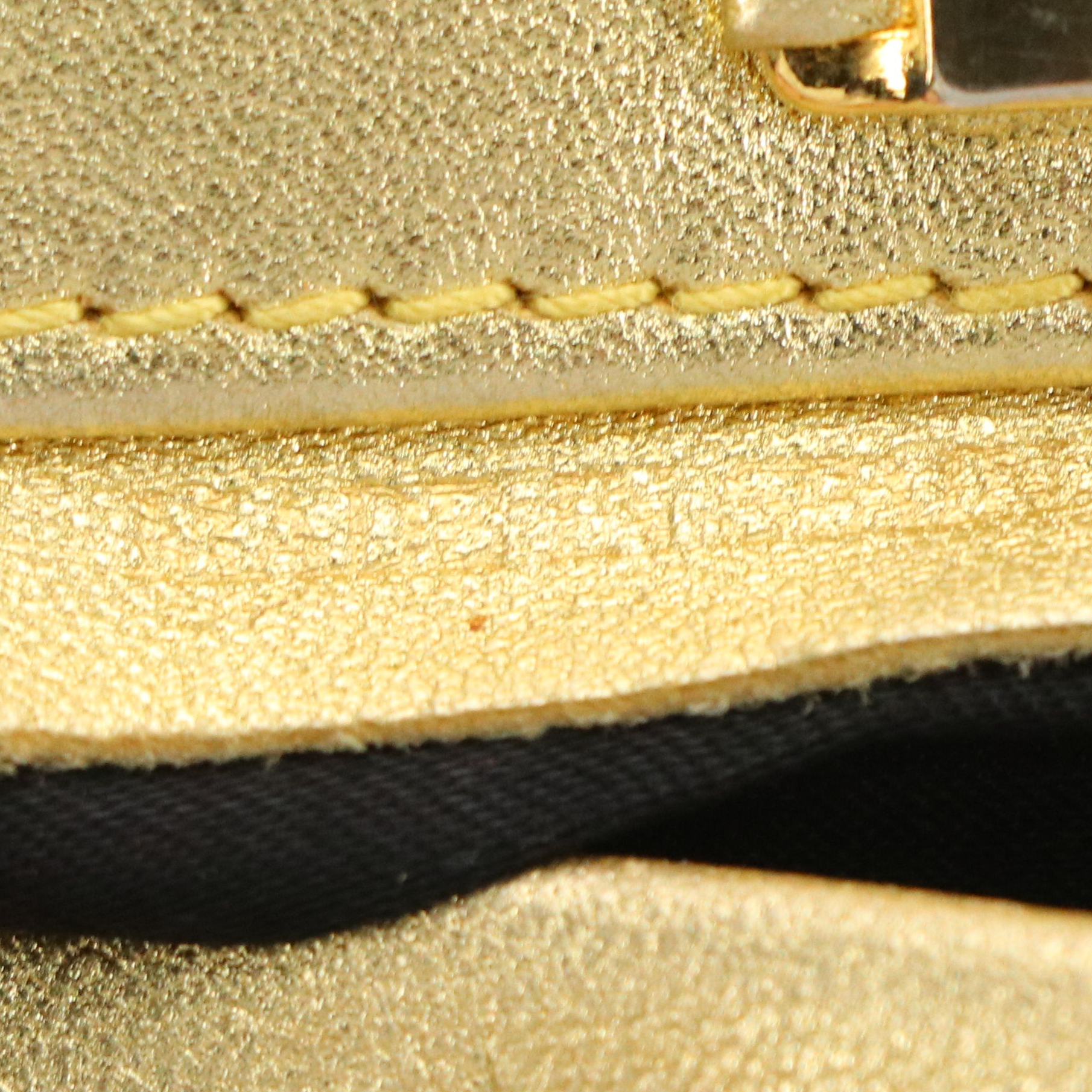 Loewe Mini Tassel Crossbody in Metallic Gold Calfskin Leather