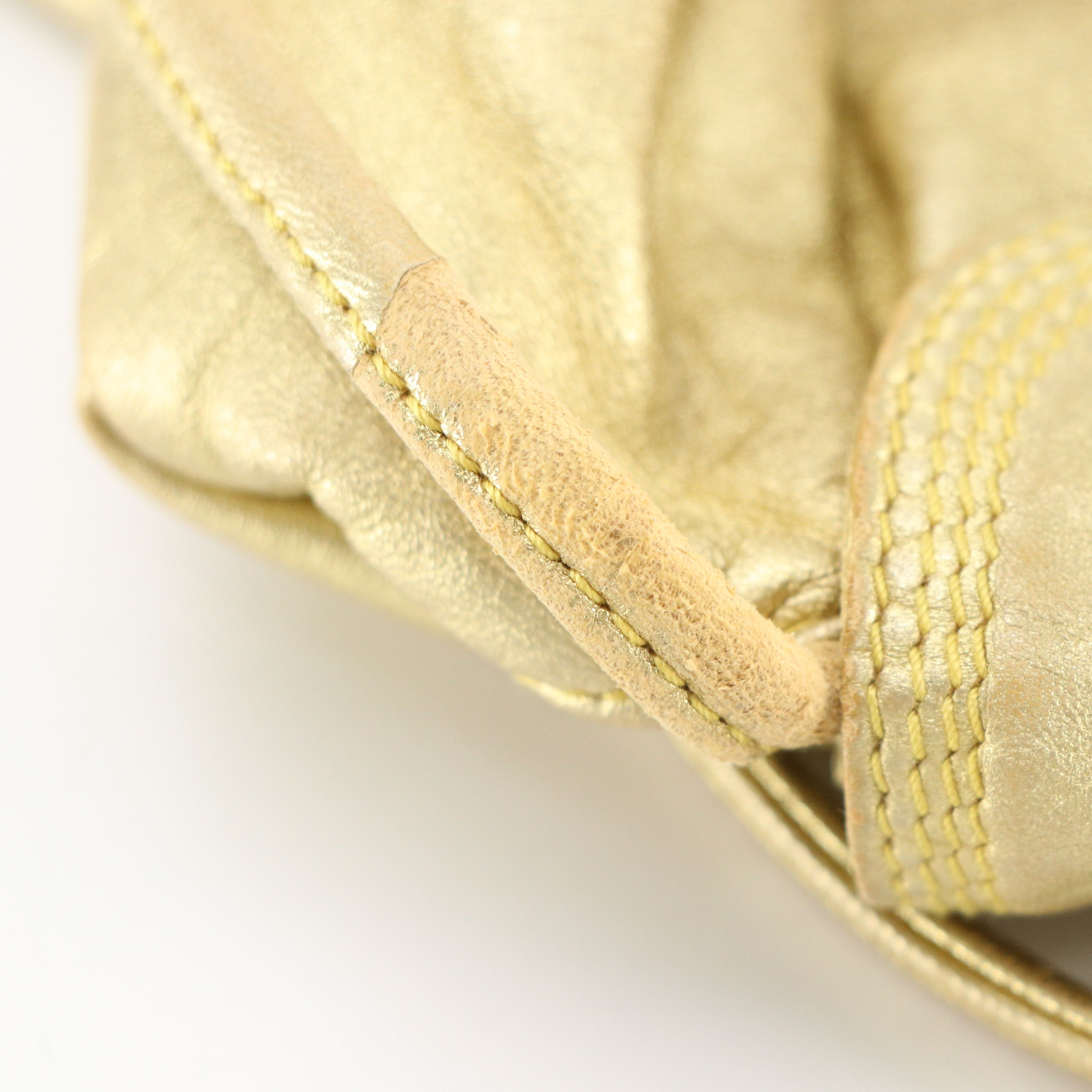 Loewe Mini Tassel Crossbody in Metallic Gold Calfskin Leather