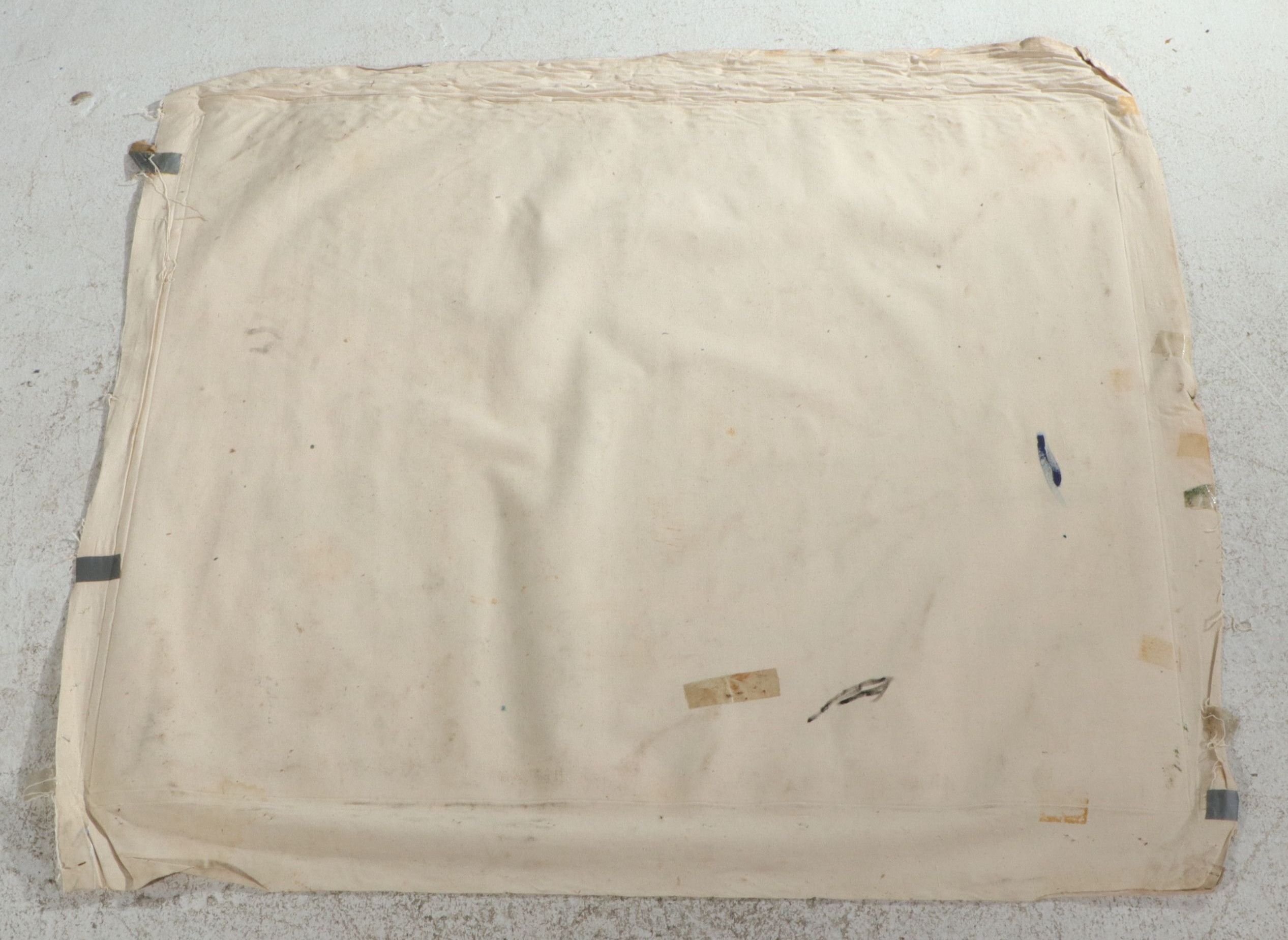 Howard Storm Monumental Acrylic Painting on Canvas of Seated Male Form