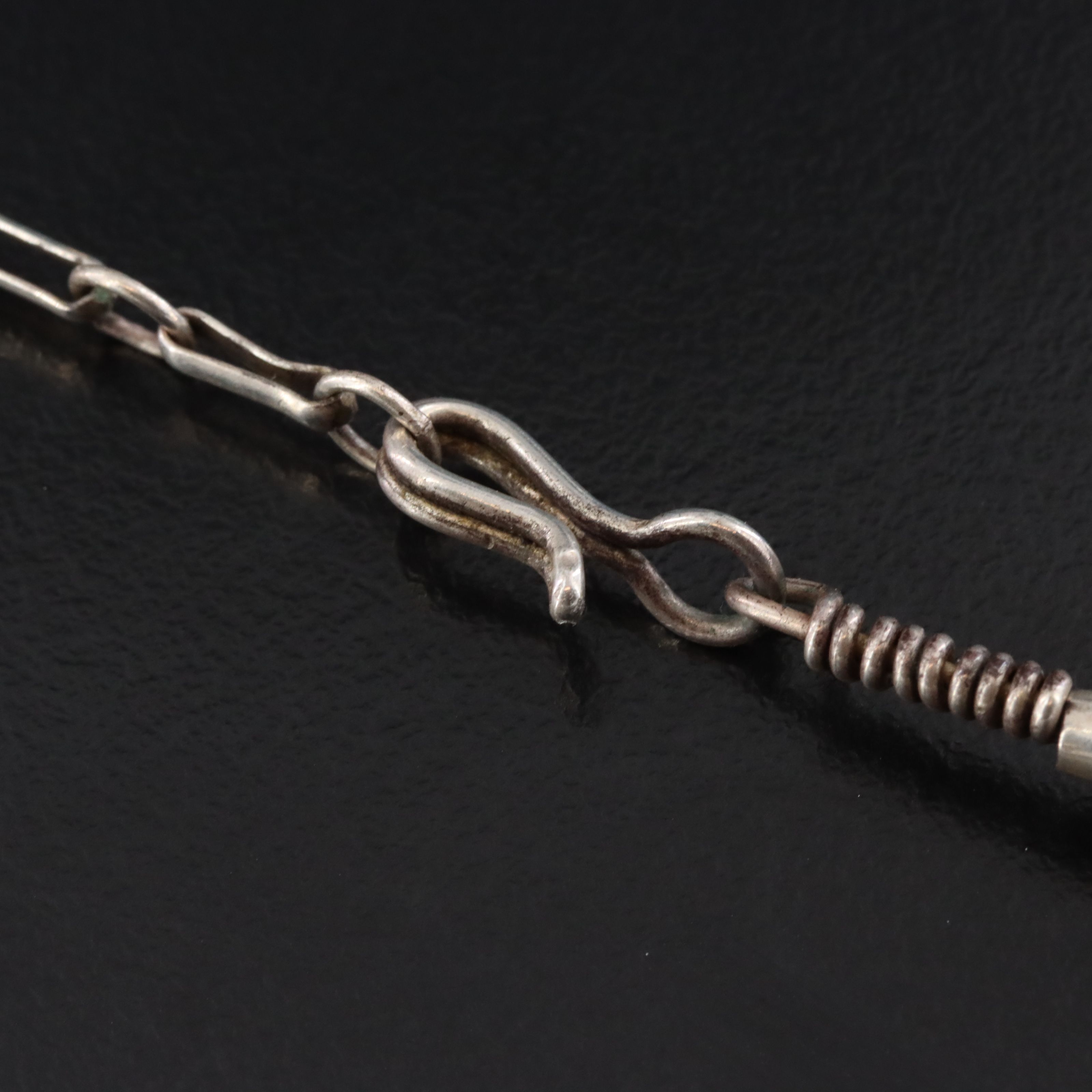 Southwestern Sterling Magnesite and Shell Torsade Necklace