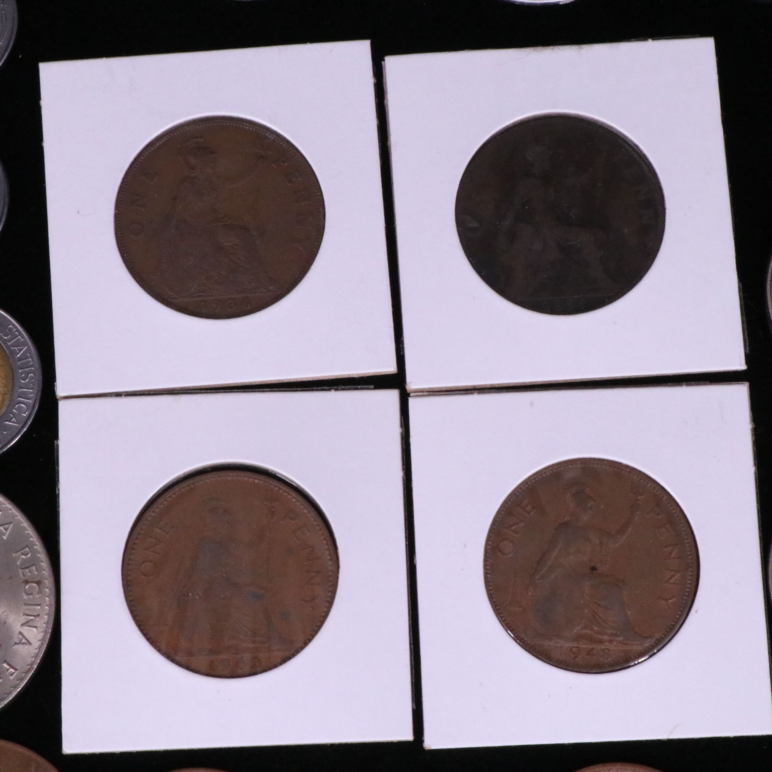 Group of Thirty-One Foreign Coins with Silver