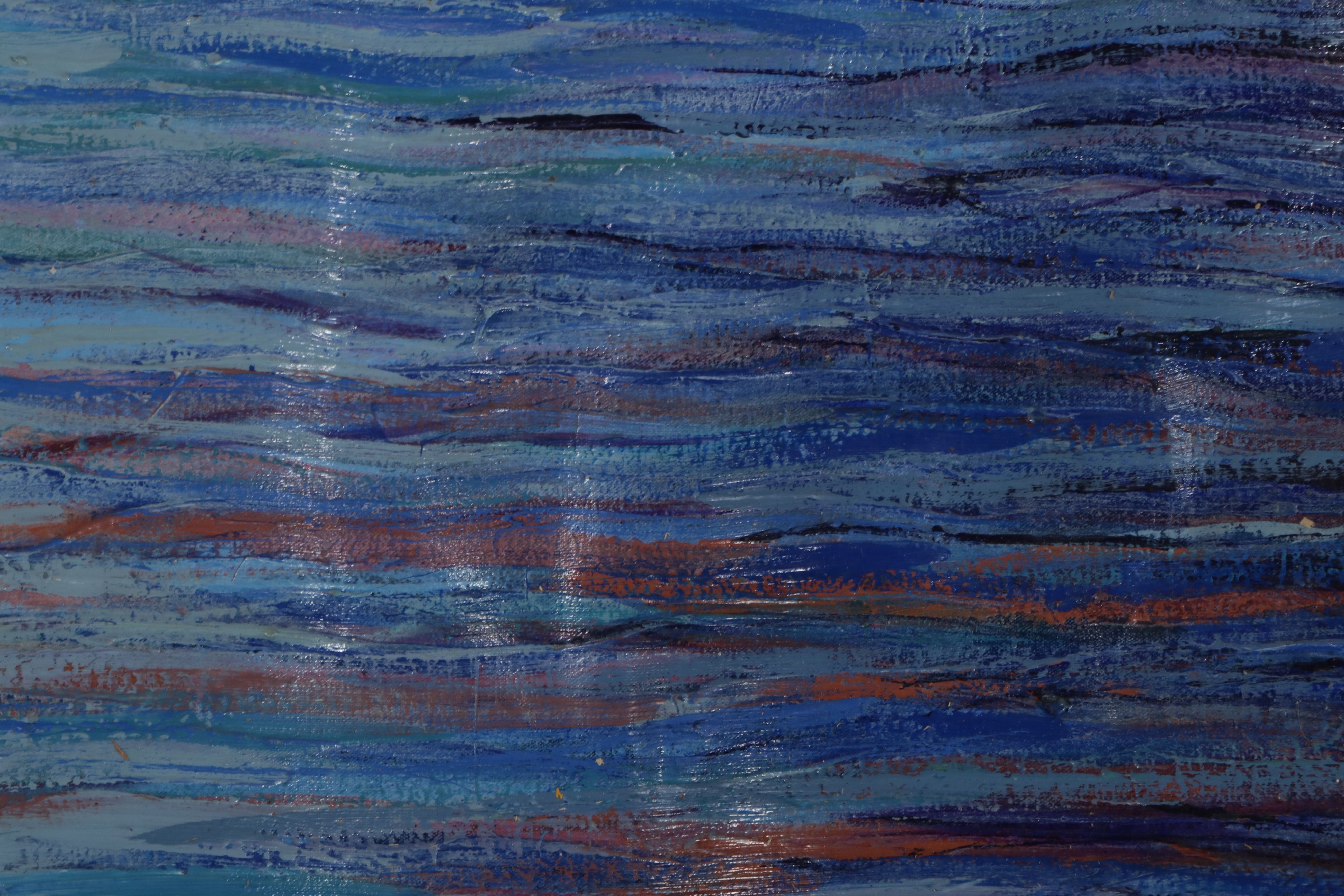 Howard Storm Monumental Acrylic Painting on Canvas "Sea & Mountain," 1970