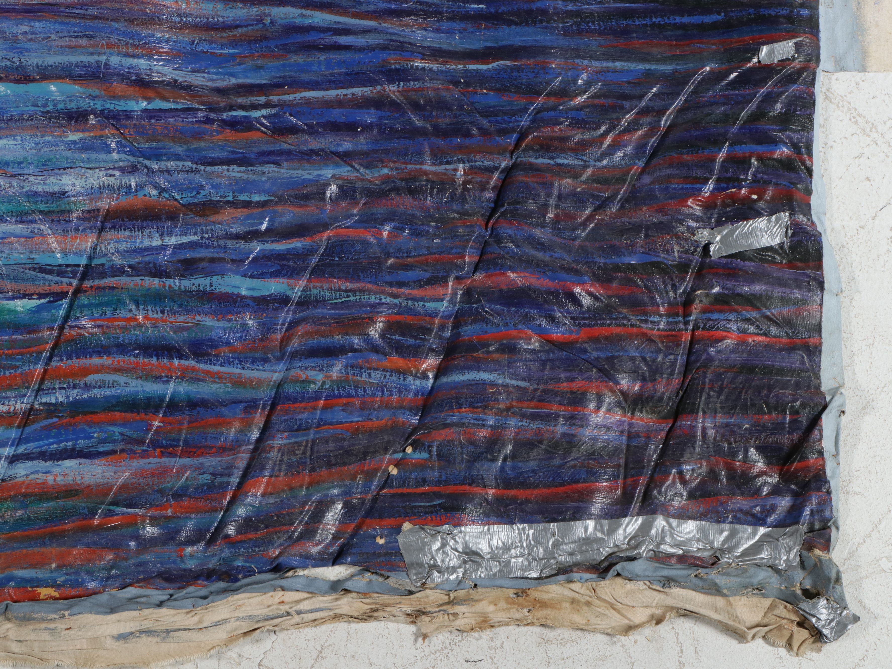 Howard Storm Monumental Acrylic Painting on Canvas "Sea & Mountain," 1970