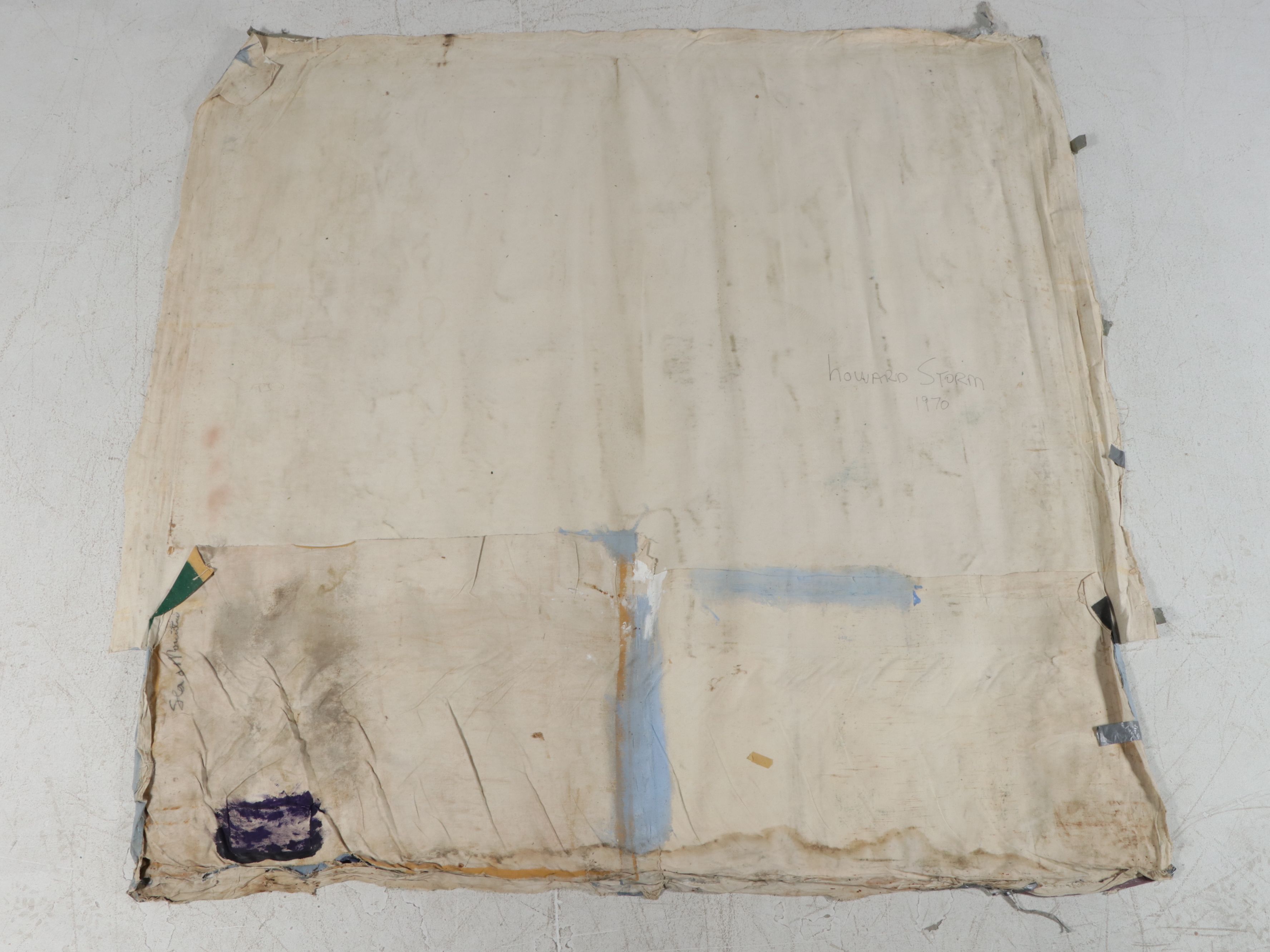 Howard Storm Monumental Acrylic Painting on Canvas "Sea & Mountain," 1970