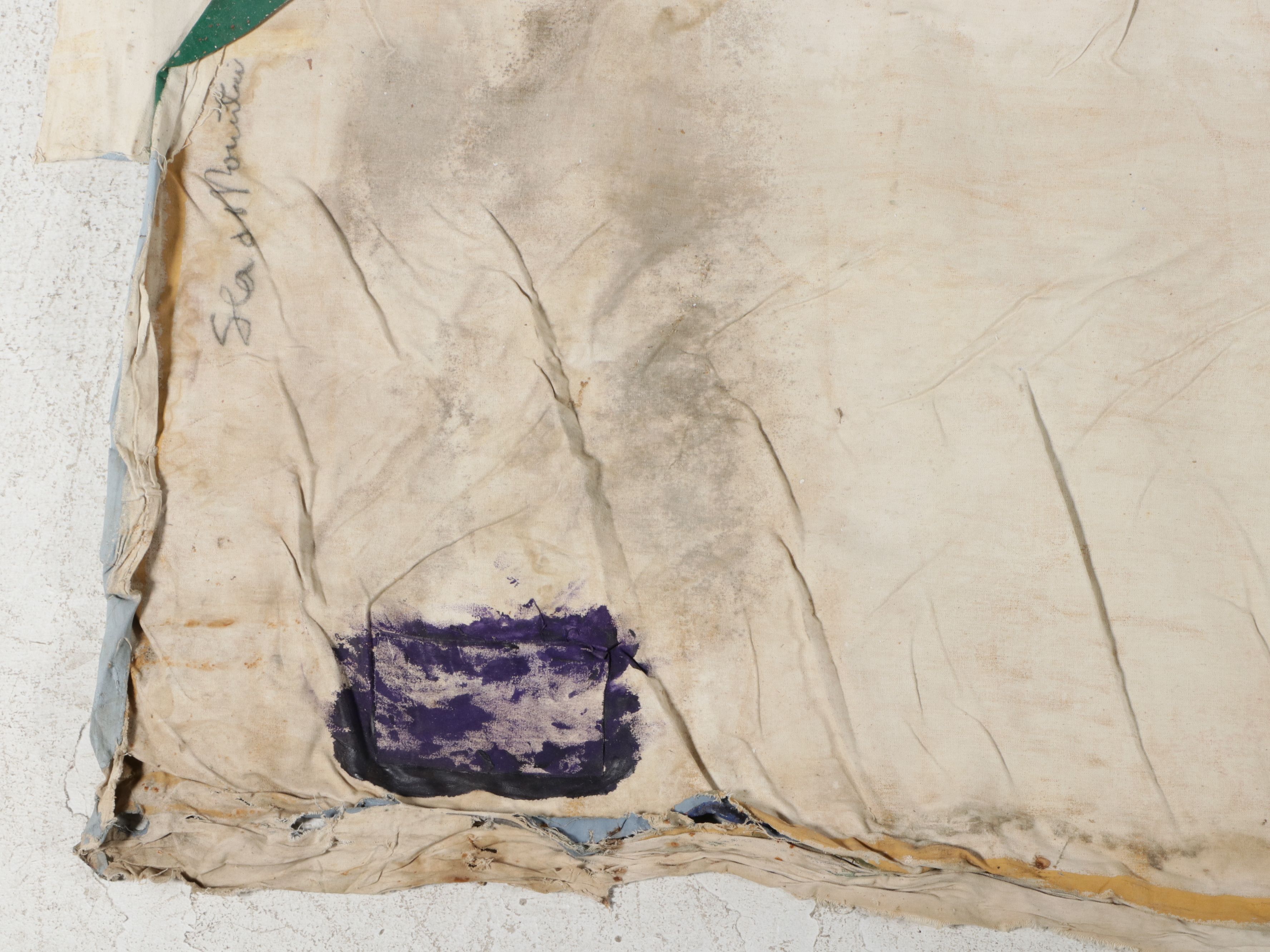 Howard Storm Monumental Acrylic Painting on Canvas "Sea & Mountain," 1970