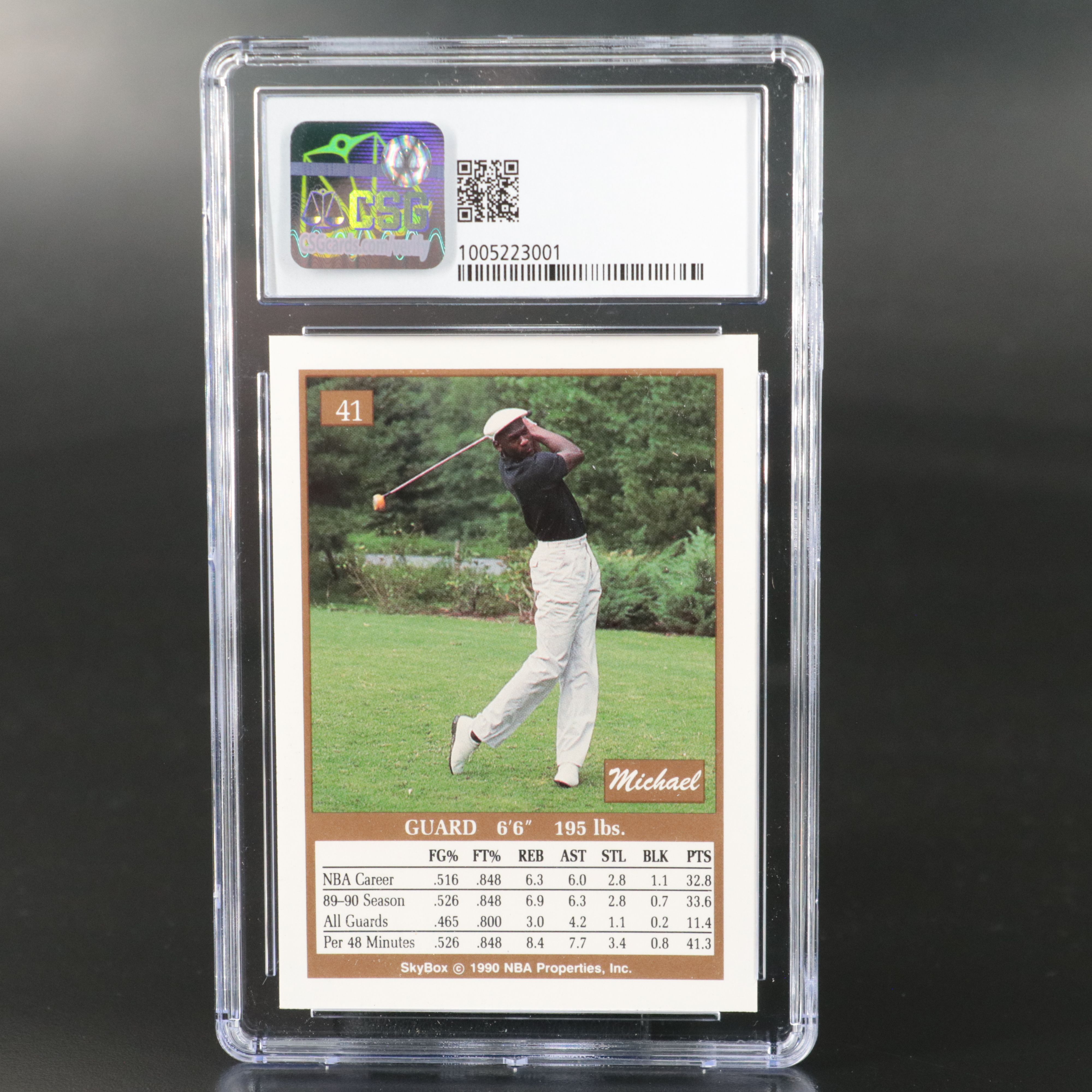 1990–91 Skybox Michael Jordan Chicago Bulls Basketball Card Graded CSG 9