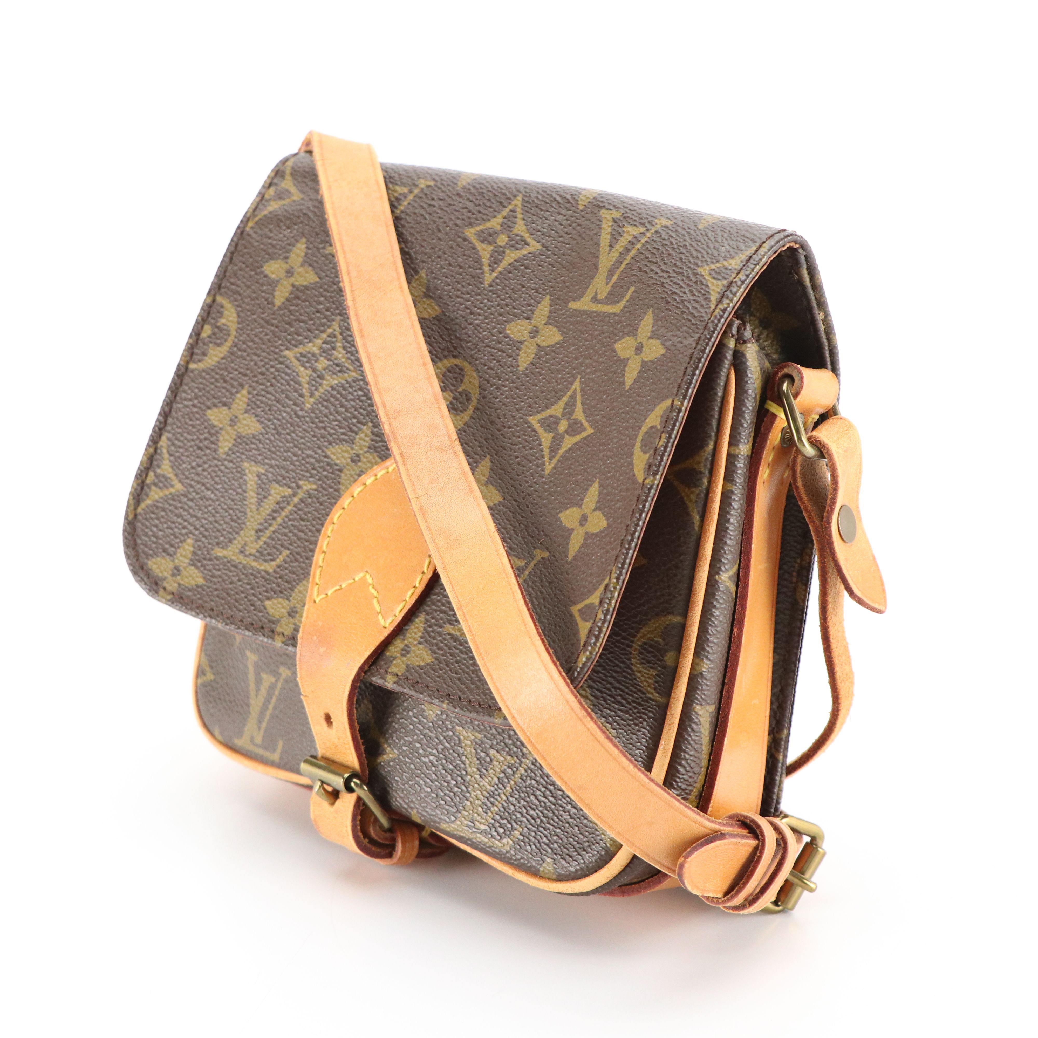Louis Vuitton Cartouchiere Crossbody in Monogram Canvas and Leather