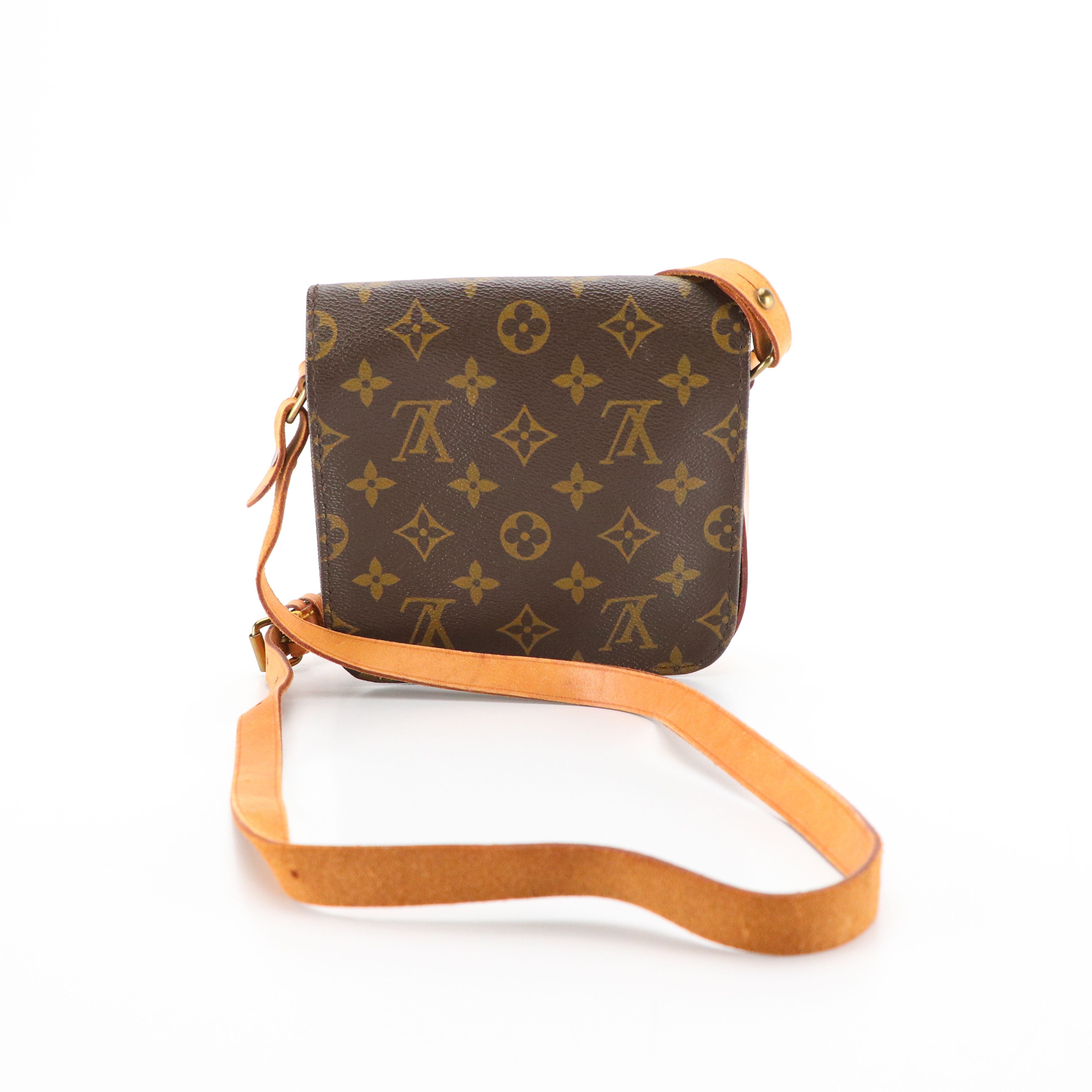 Louis Vuitton Cartouchiere Crossbody in Monogram Canvas and Leather