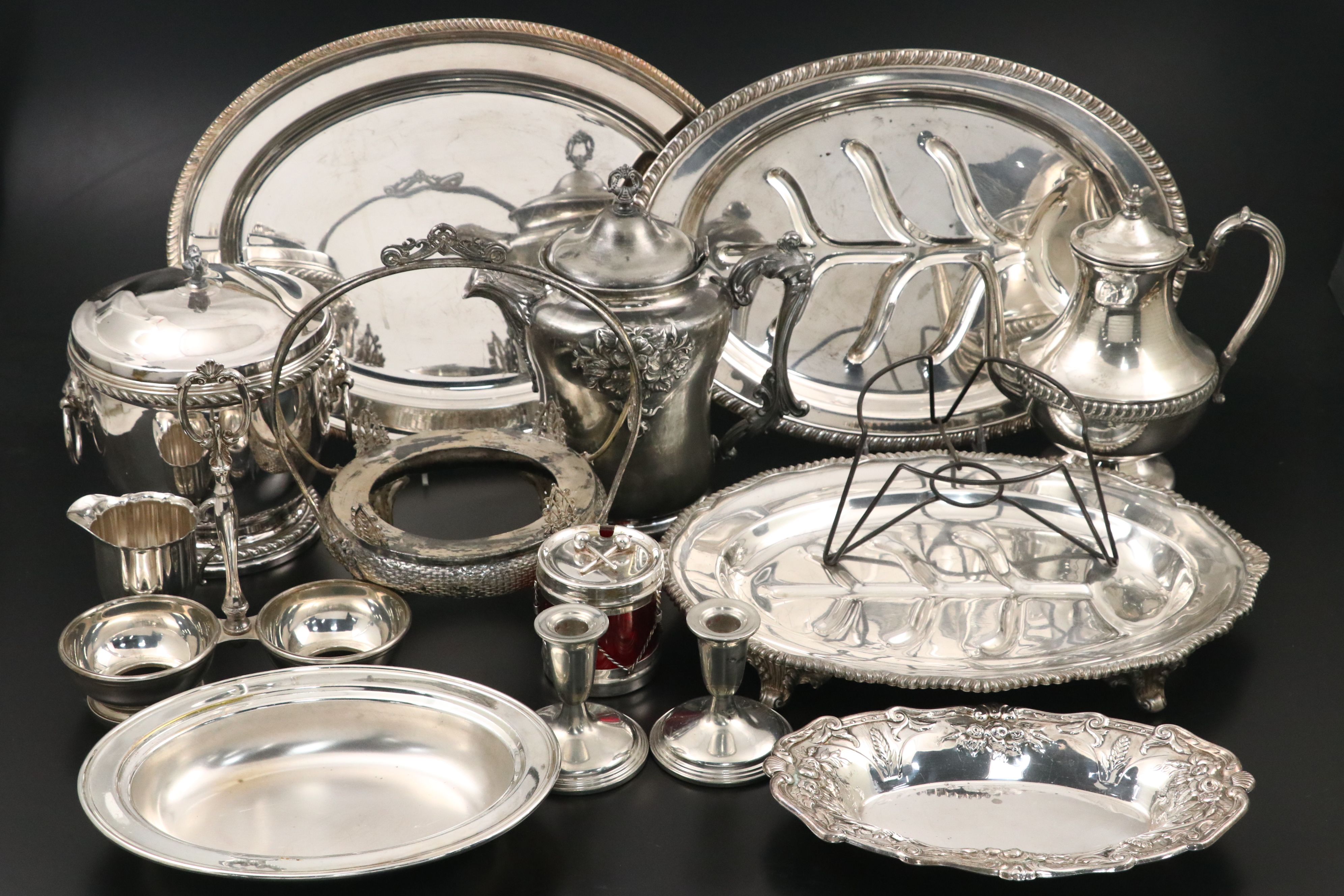 Wm. Rogers with Other Silver Plate Flatware, Table Accessories and Serveware