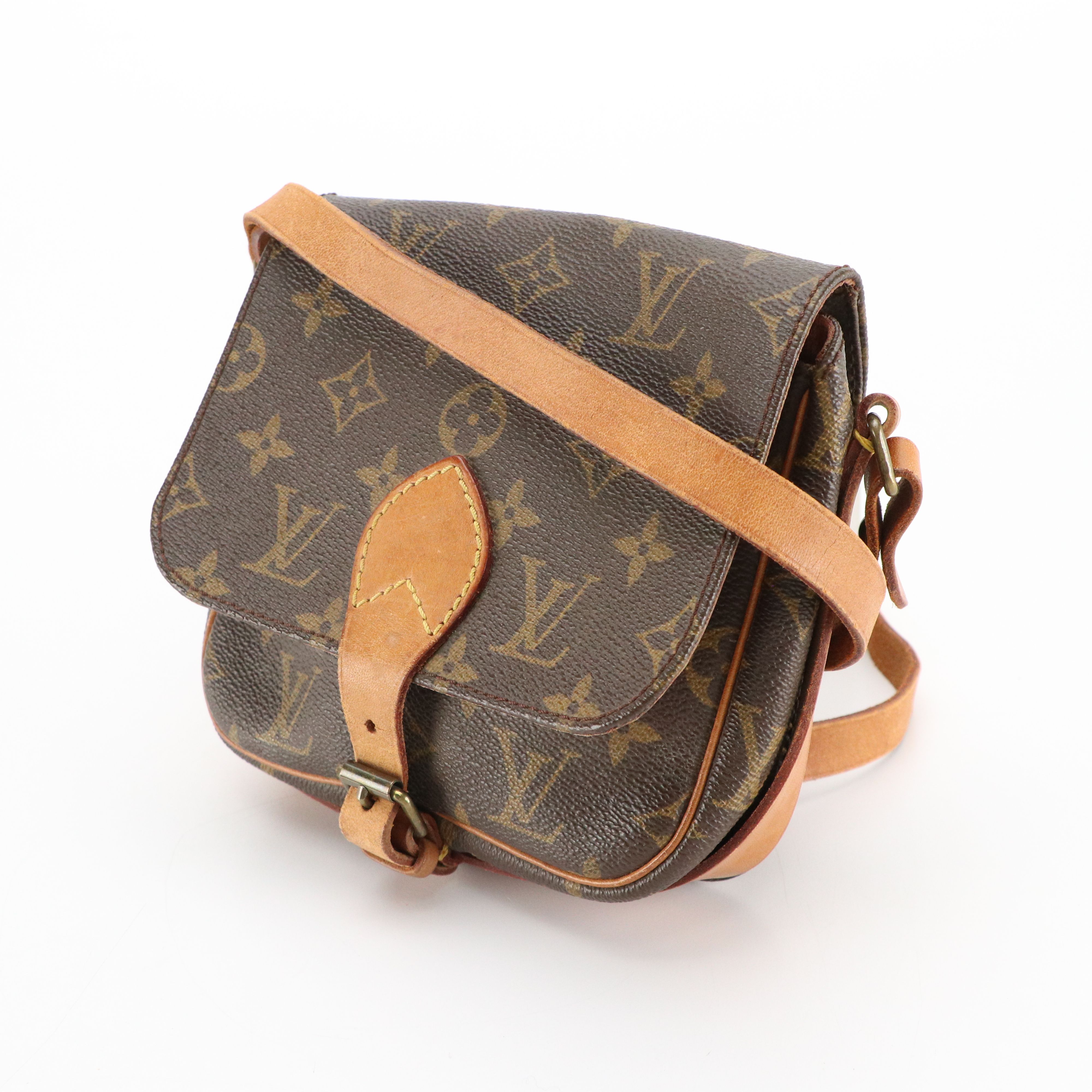 Louis Vuitton Cartouchiere Crossbody in Monogram Canvas and Leather