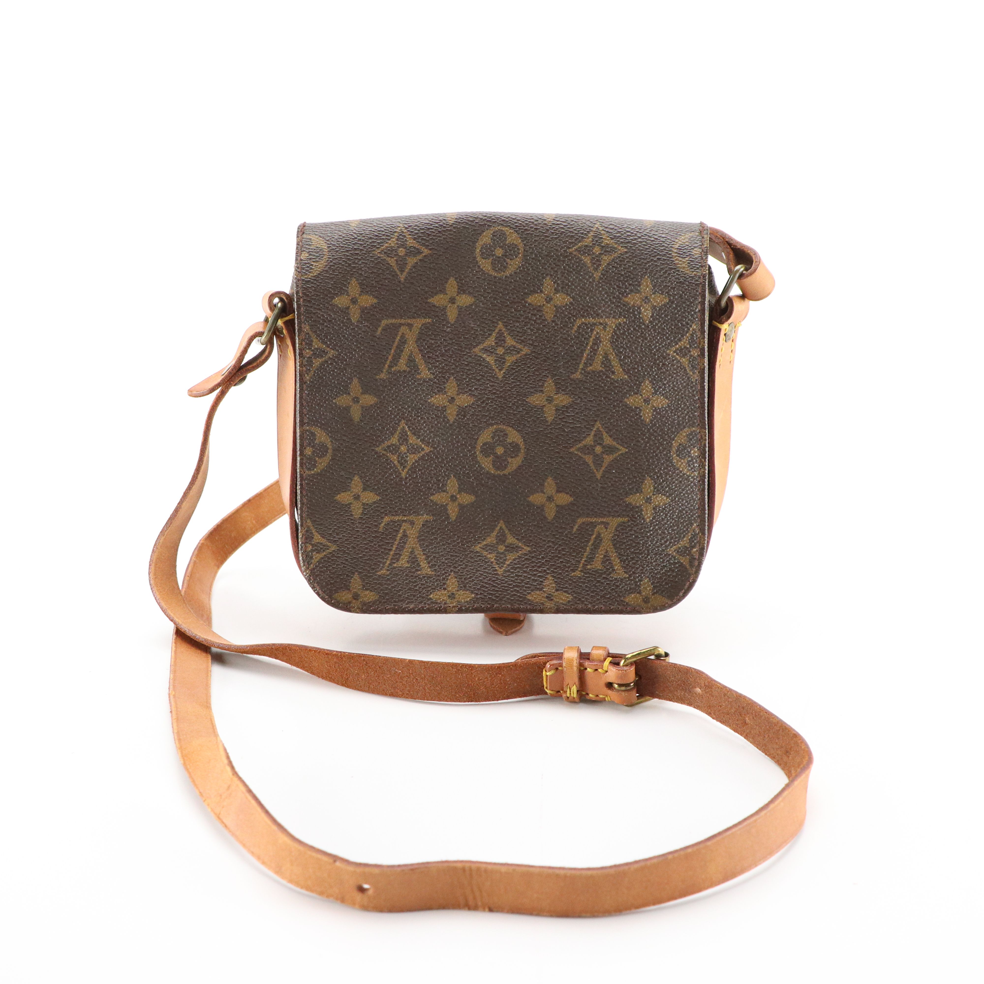 Louis Vuitton Cartouchiere Crossbody in Monogram Canvas and Leather
