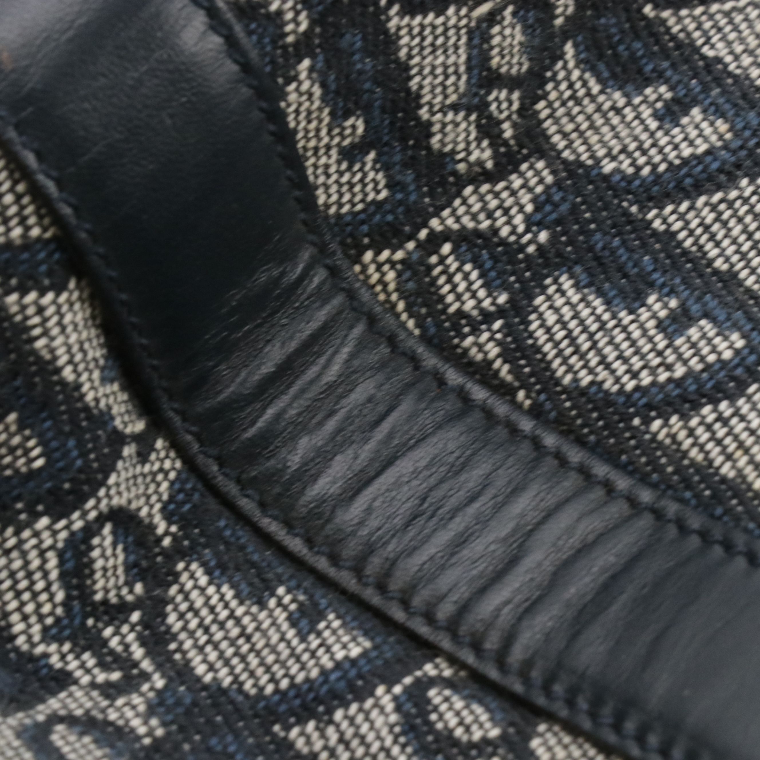 Christian Dior Vertical Tote in Navy Blue Oblique Trotter Canvas and Leather