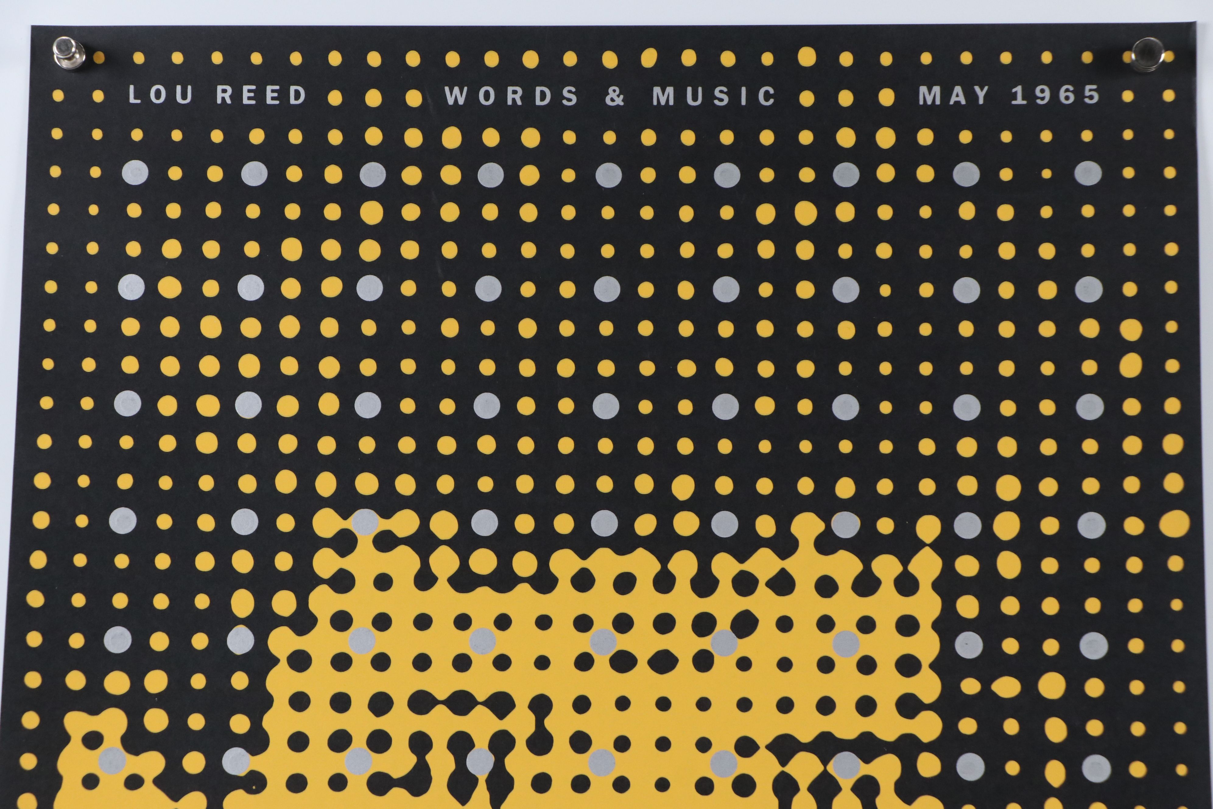 Masaki Koike Serigraph Poster for Lou Reed "Words & Music," 2024