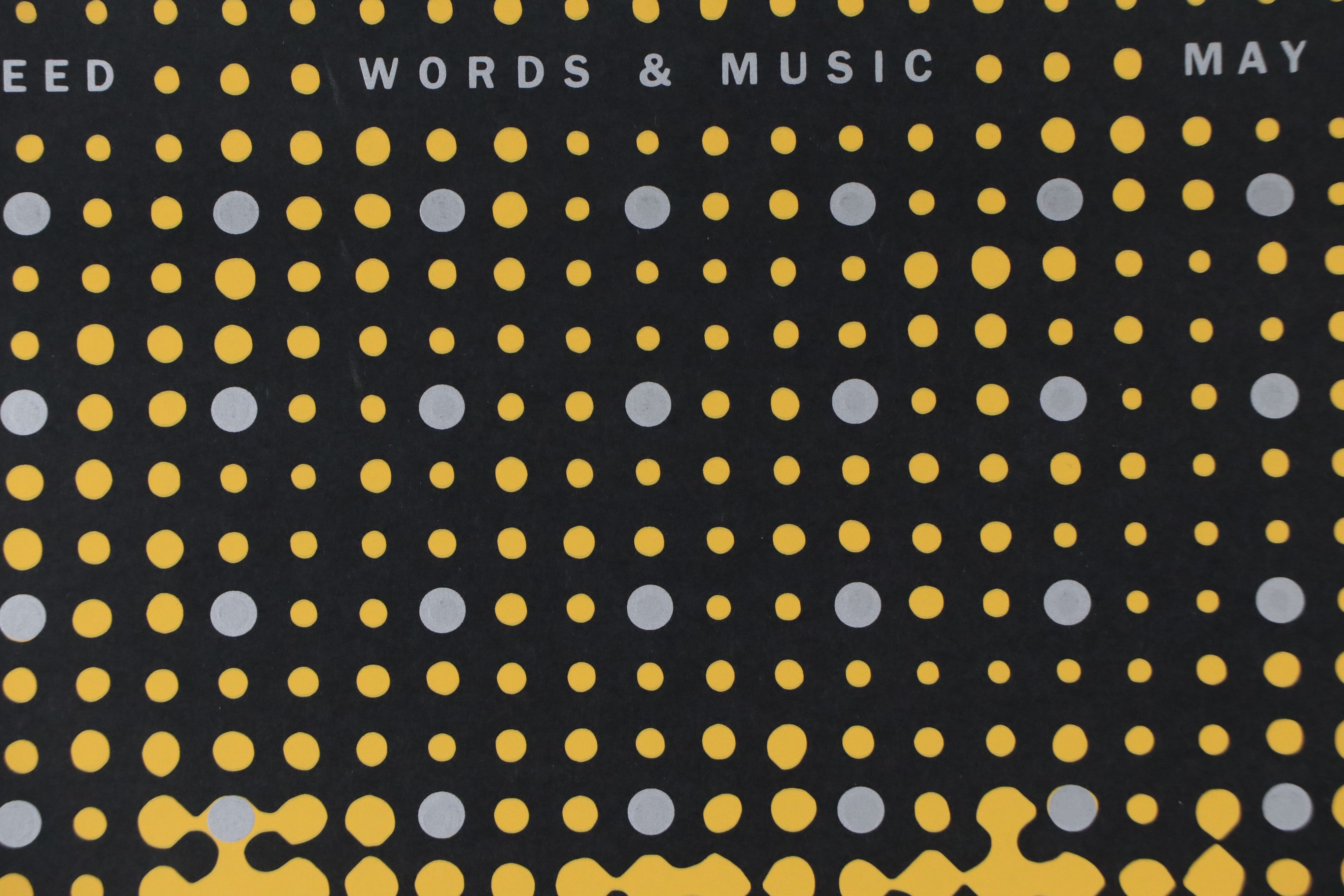 Masaki Koike Serigraph Poster for Lou Reed "Words & Music," 2024