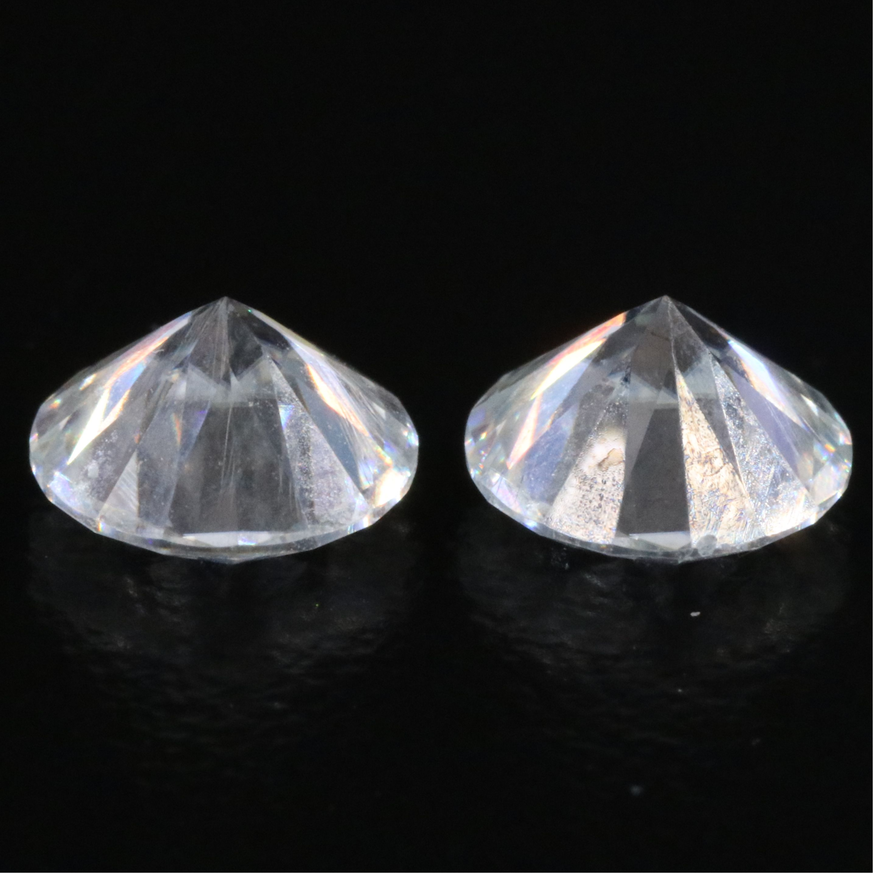 Loose 1.93 CTW Moissanite Pair