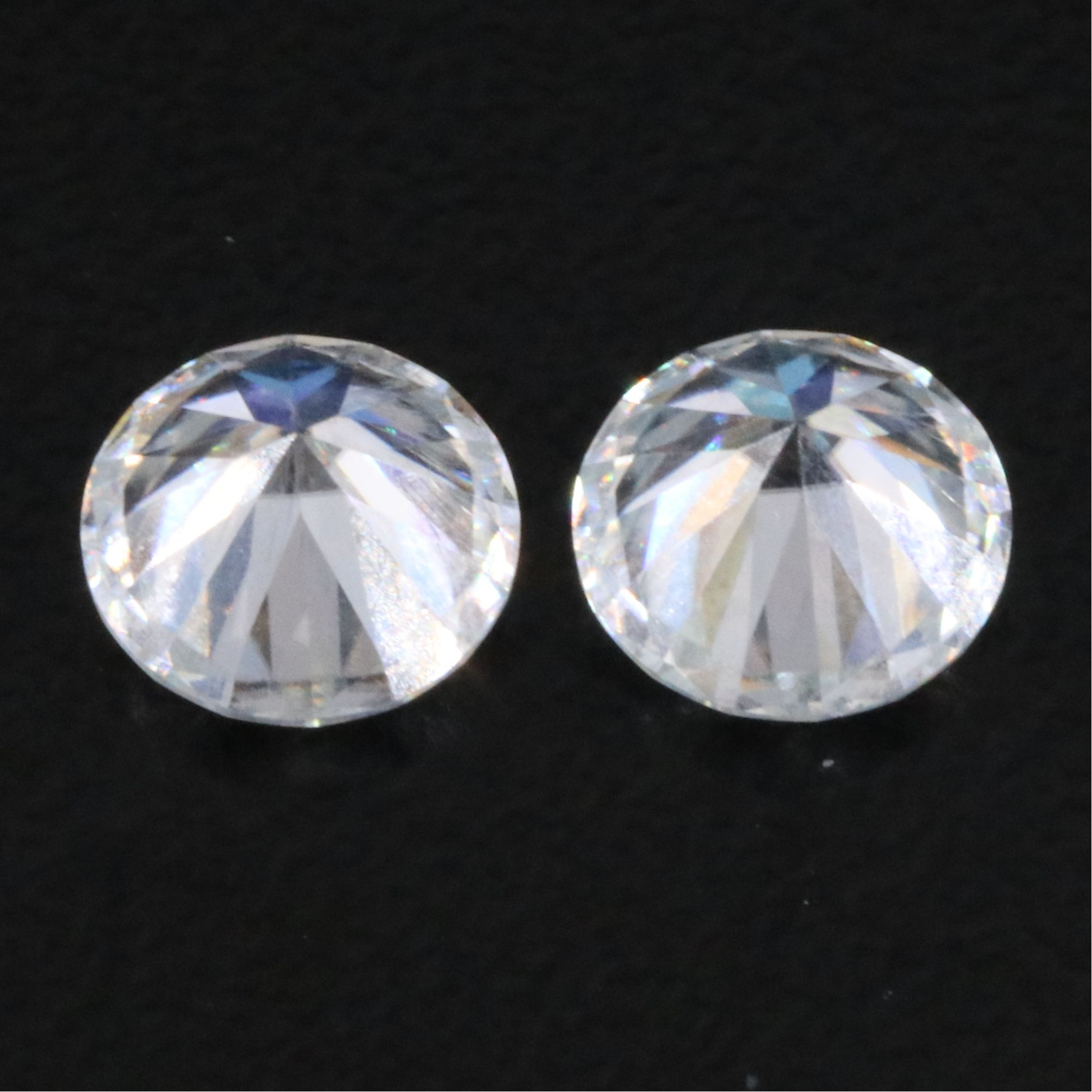 Loose 1.93 CTW Moissanite Pair