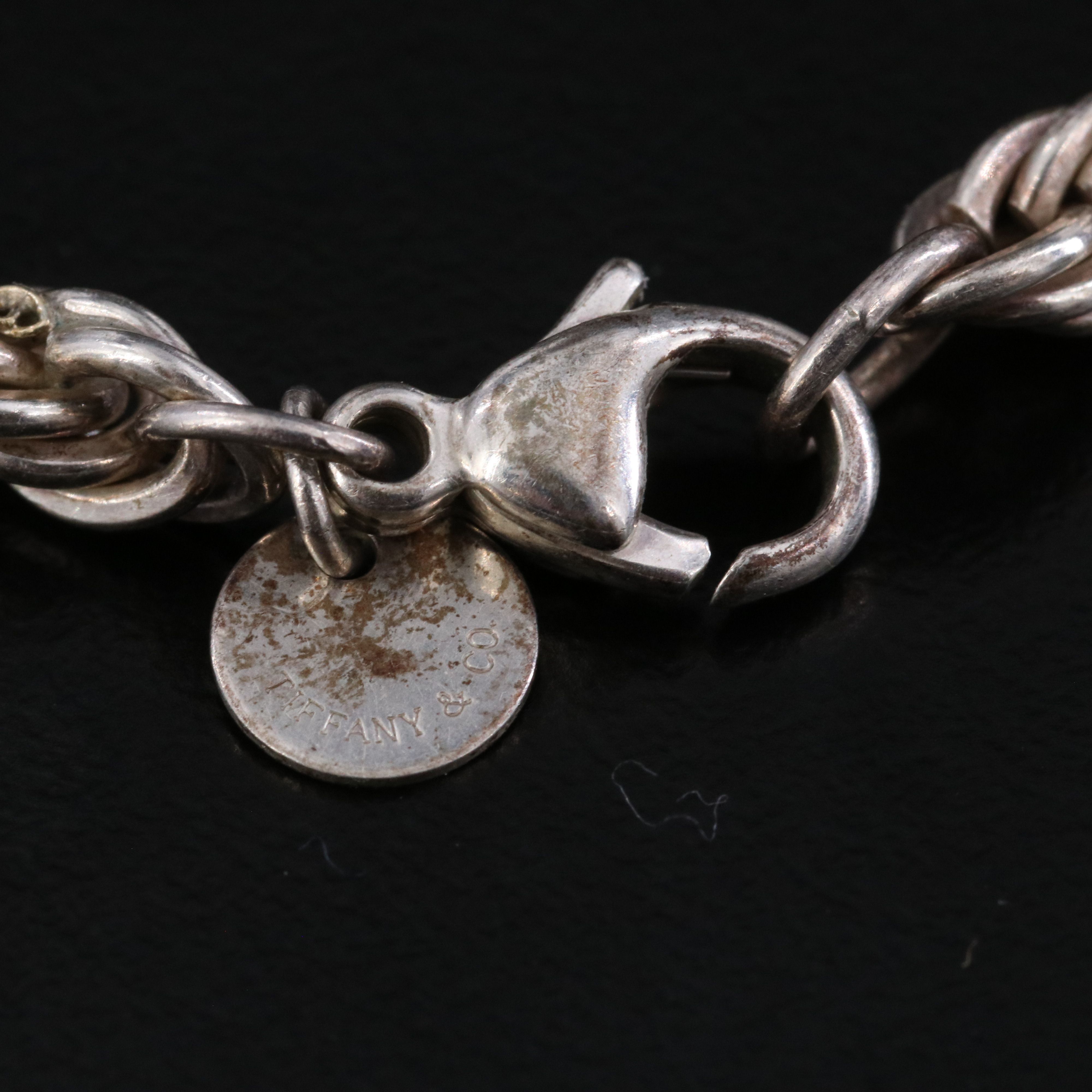 Tiffany & Co. Sterling and 18K Twisted Rope Bracelet