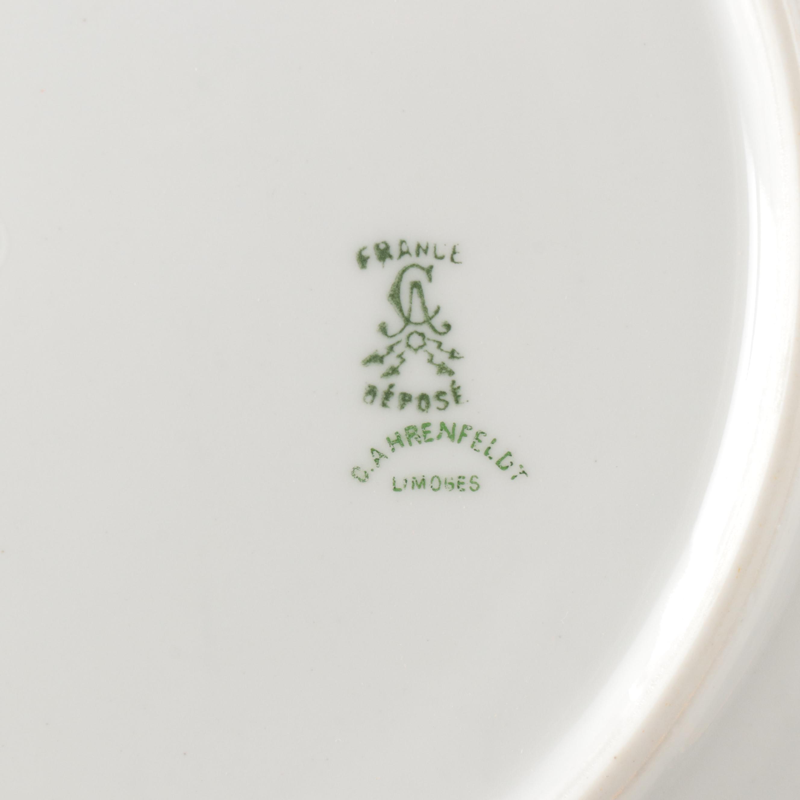 C. Ahrenfeldt Porcelain and Heisey Glass Tableware