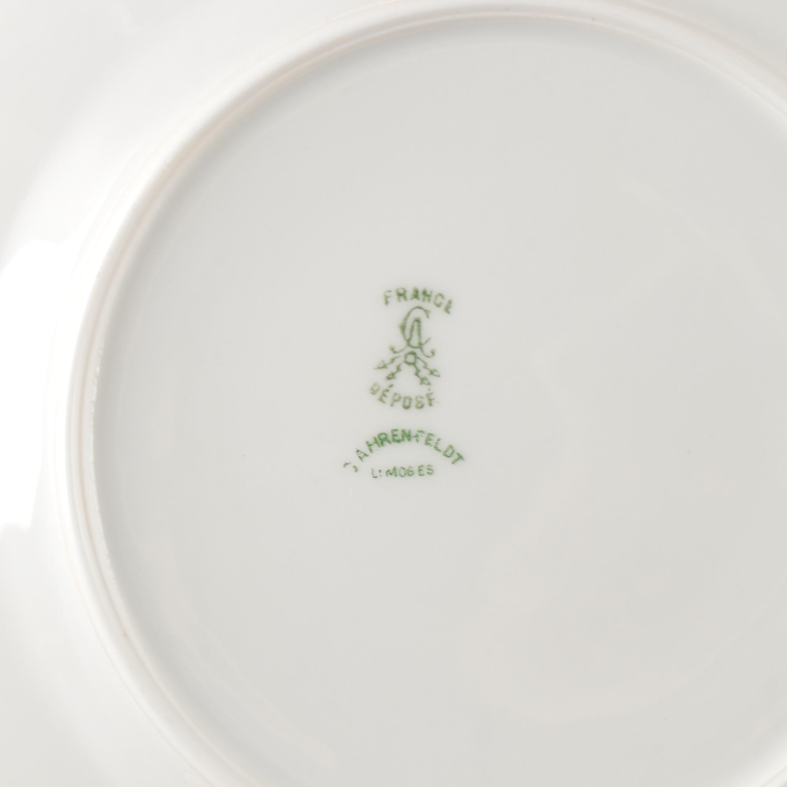 C. Ahrenfeldt Porcelain and Heisey Glass Tableware