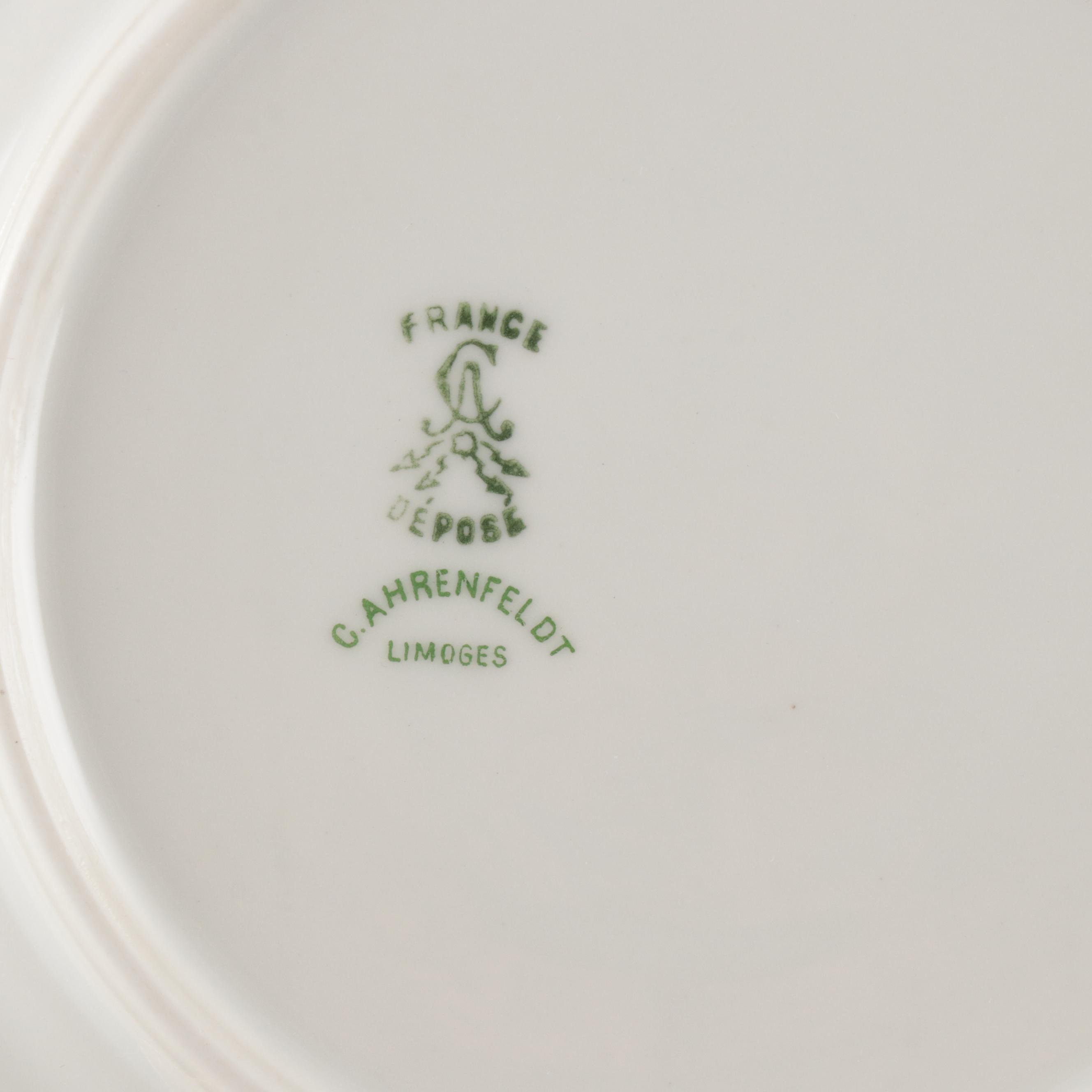 C. Ahrenfeldt Porcelain and Heisey Glass Tableware