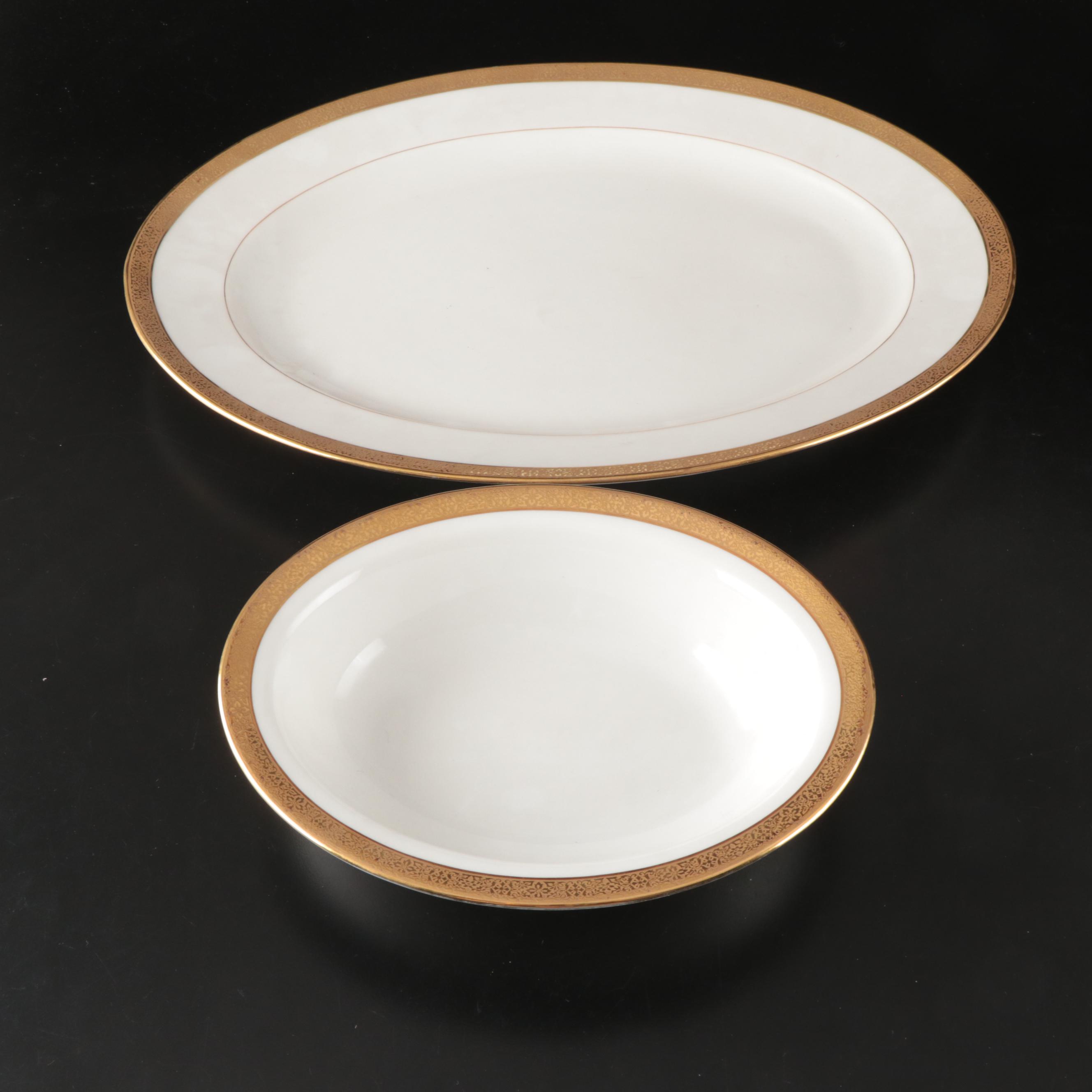 C. Ahrenfeldt Porcelain and Heisey Glass Tableware