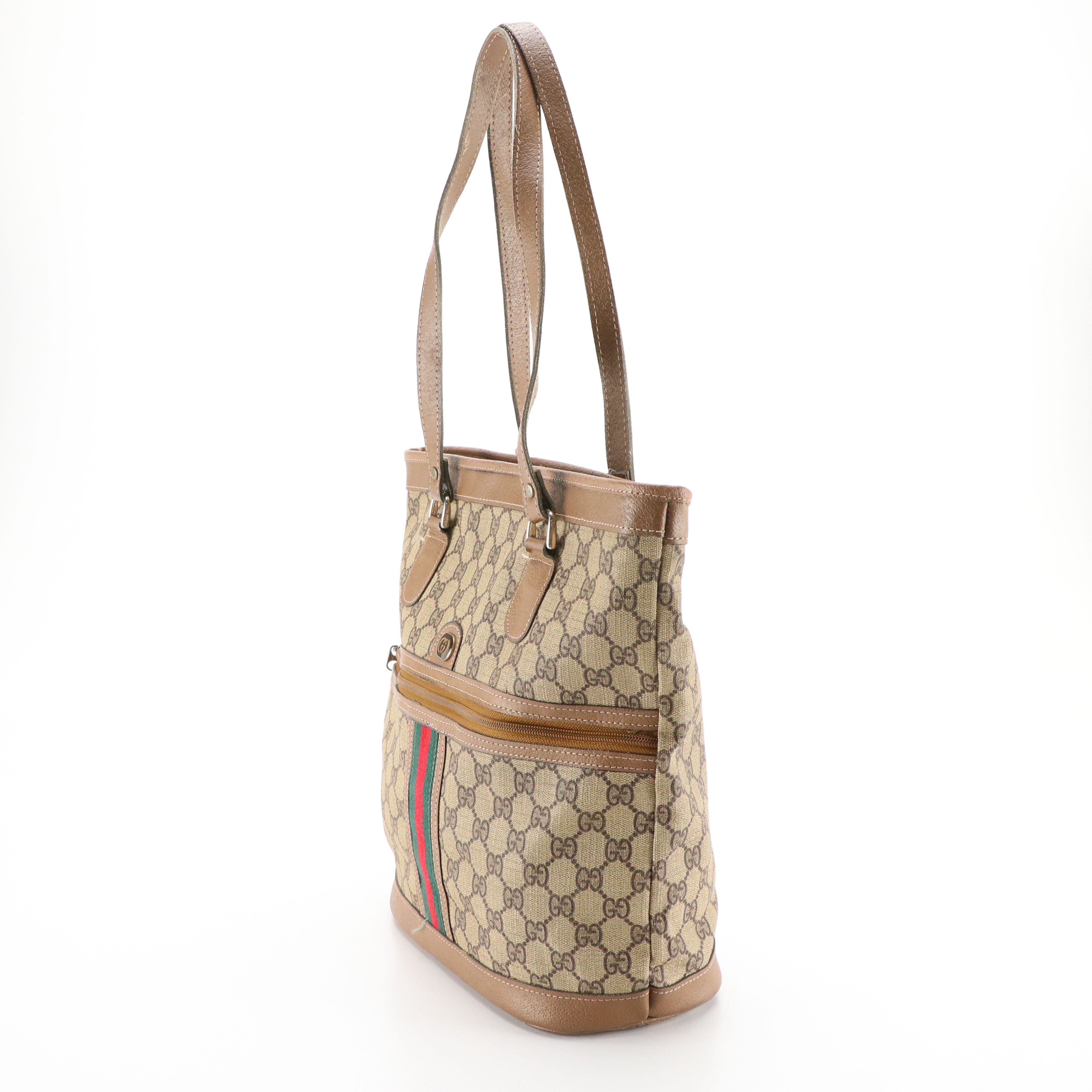 Gucci Accessory Collection Tote in GG Canvas and Leather