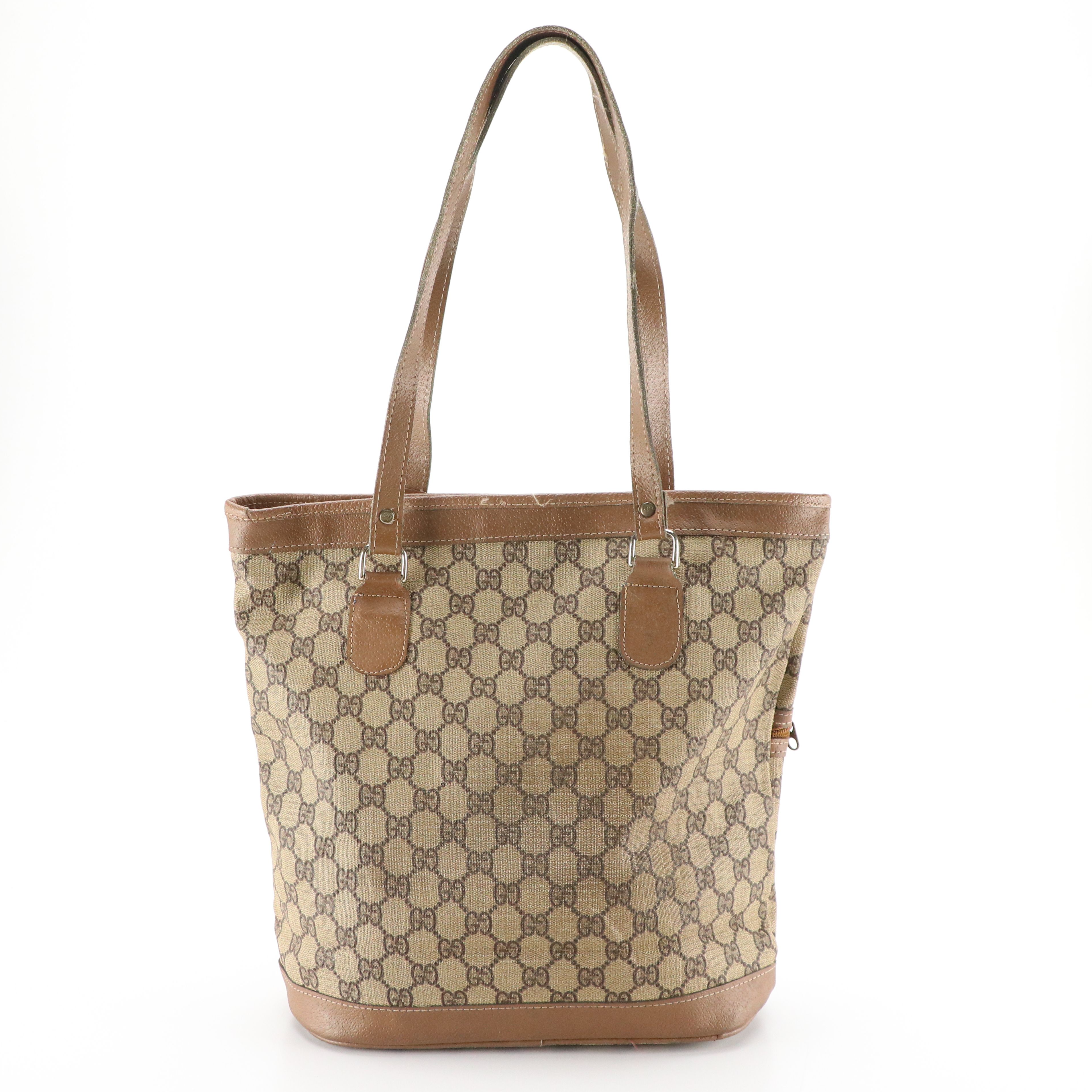 Gucci Accessory Collection Tote in GG Canvas and Leather