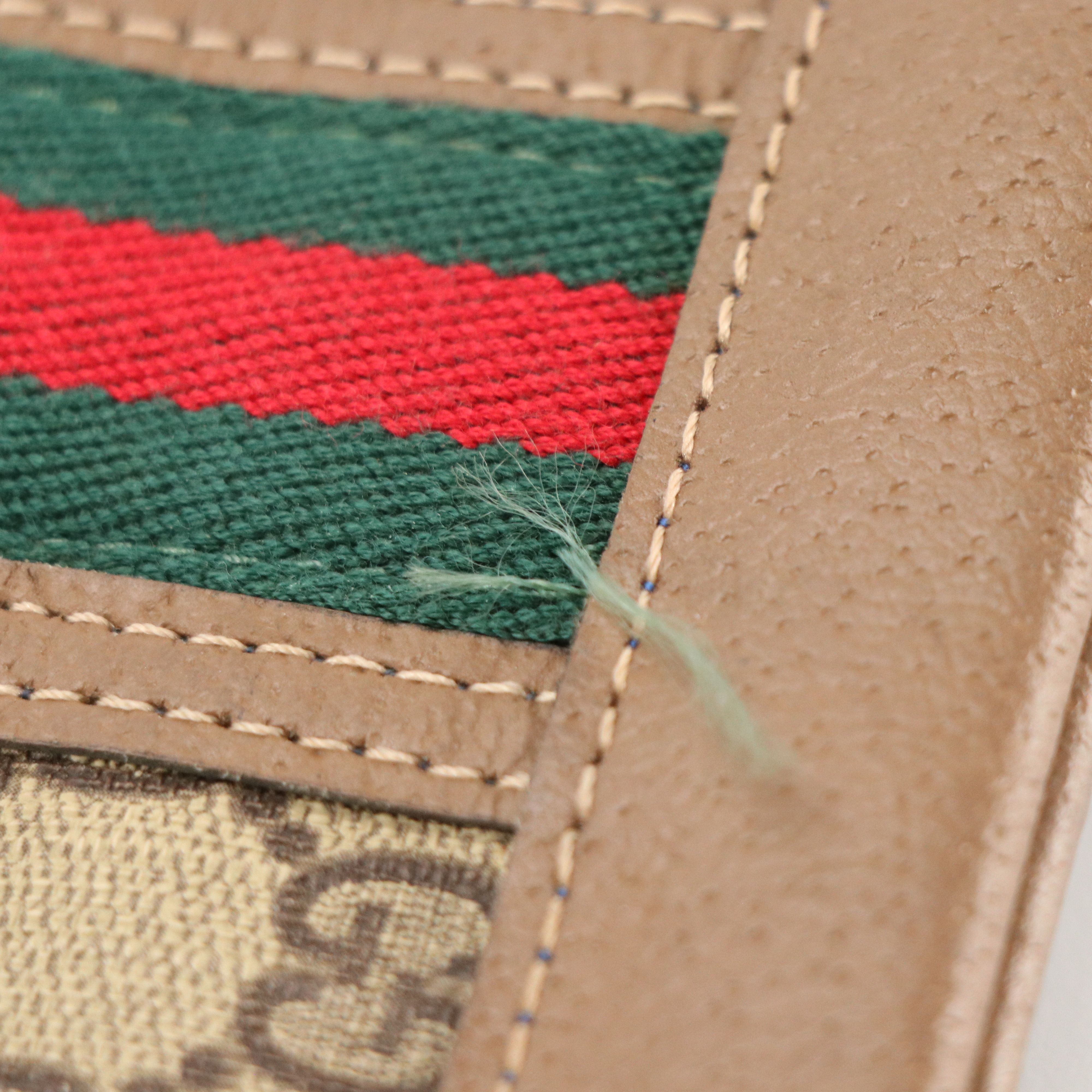 Gucci Accessory Collection Tote in GG Canvas and Leather